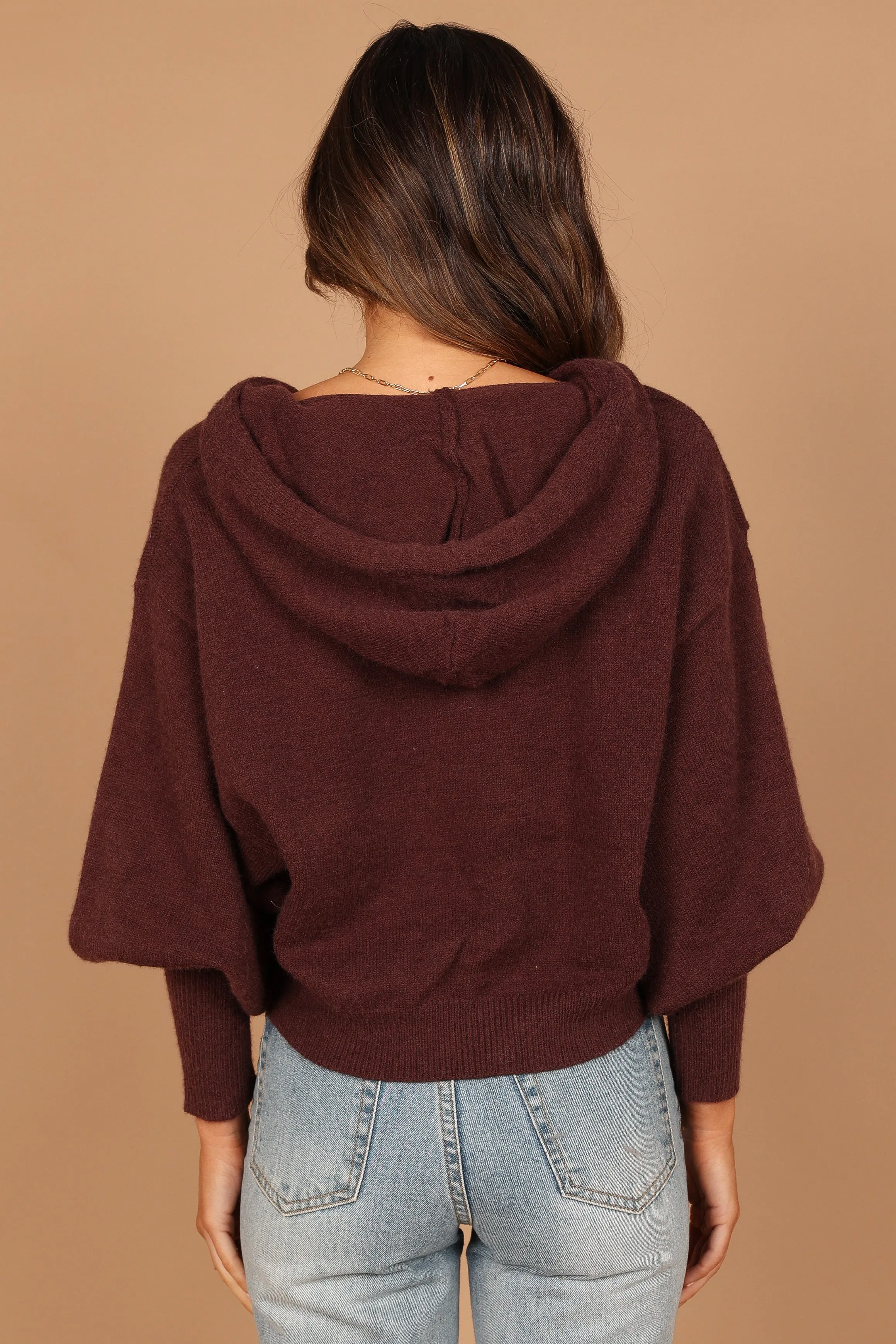 Shalini Knit Sweater - Chocolate Brown sold by Petal & Pup product image thumbnail 2