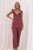 Mirabelle Jumpsuit - Dark Rose sold by Petal & Pup
