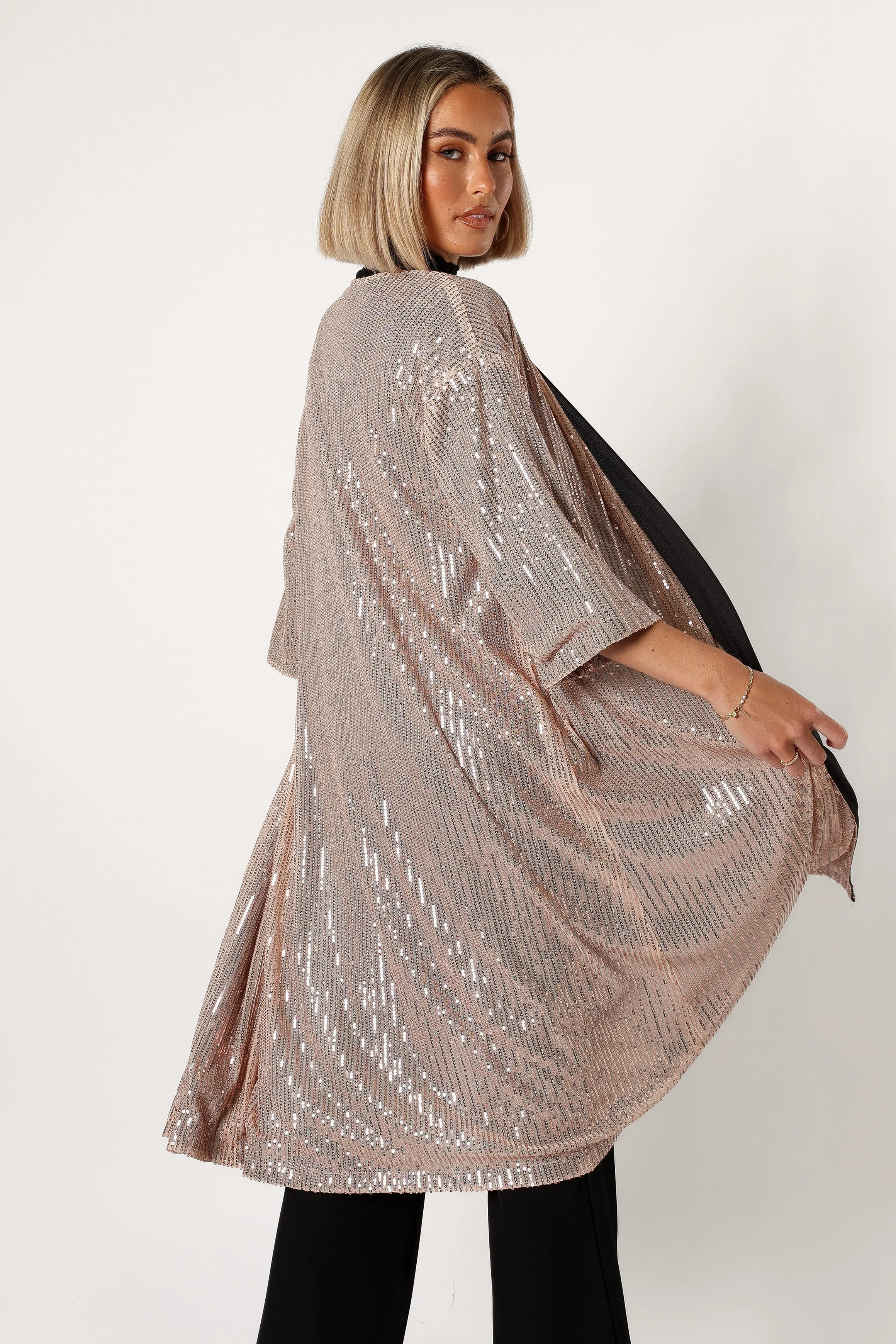Jayleen Sequin Duster - Gold sold by Petal & Pup product image thumbnail 2