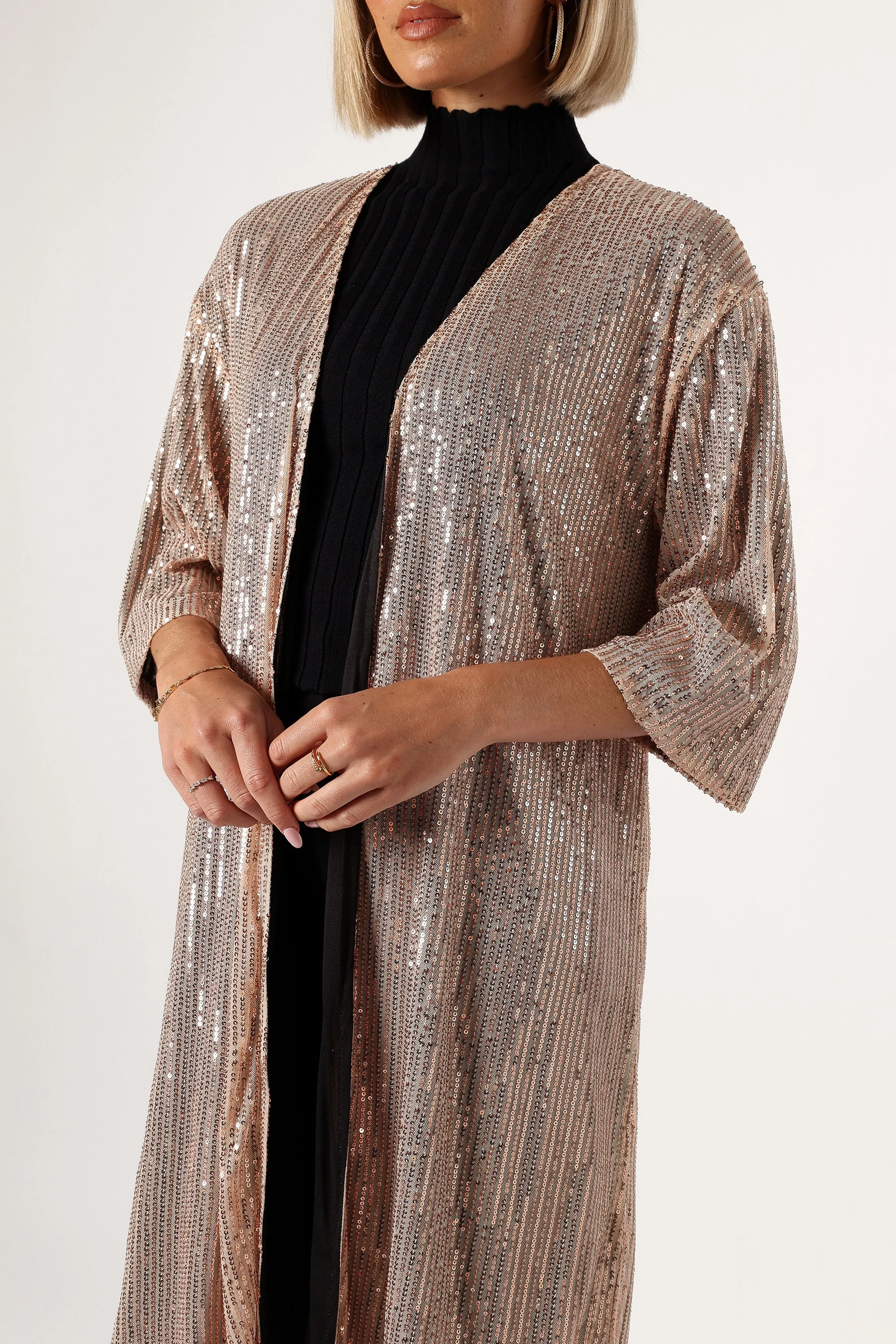Jayleen Sequin Duster - Gold sold by Petal & Pup product image thumbnail 3