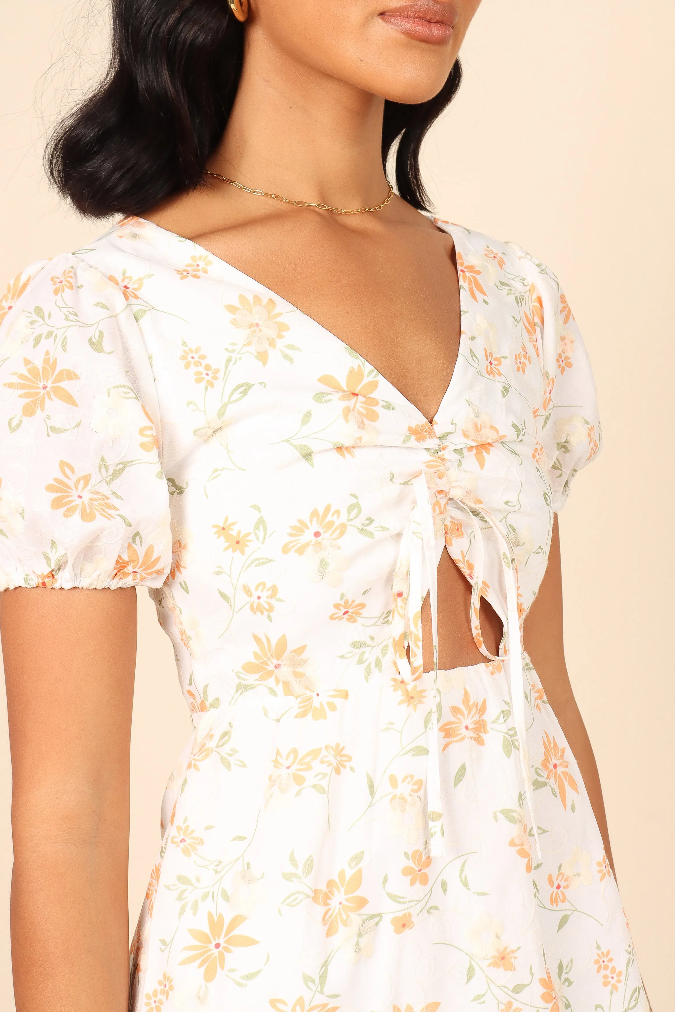 Arielle Mini Dress - White sold by Petal & Pup product image thumbnail 2