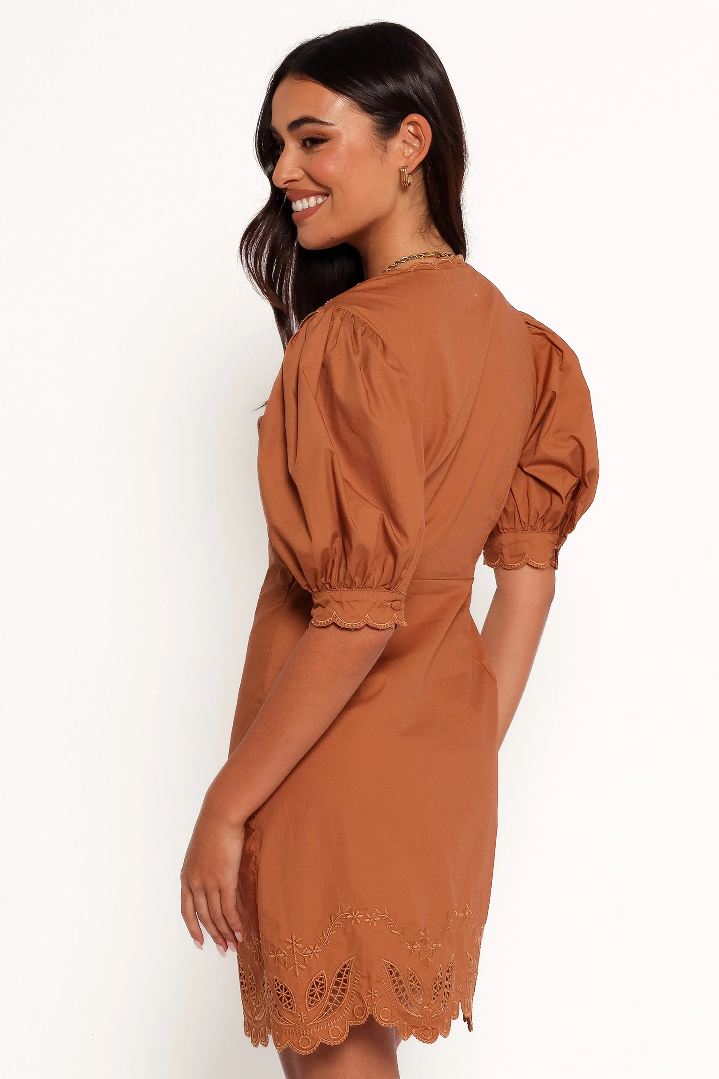 Rhodes Mini Dress - Brown sold by Petal & Pup product image thumbnail 4