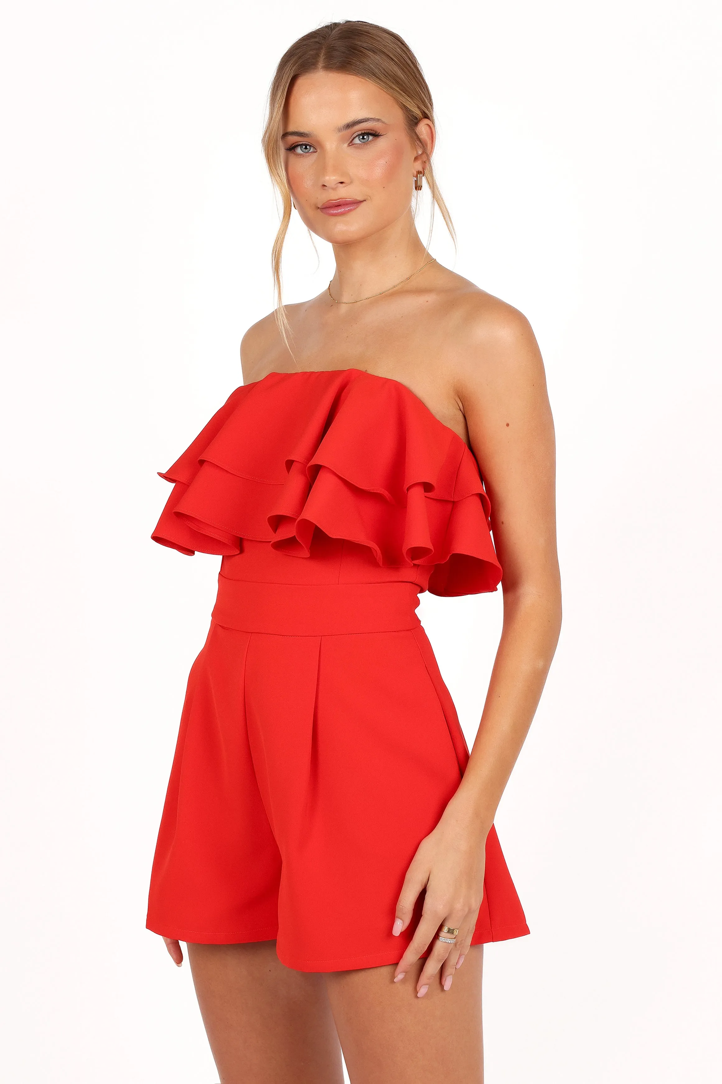 Elliott Romper - Red sold by Petal & Pup product image thumbnail 3