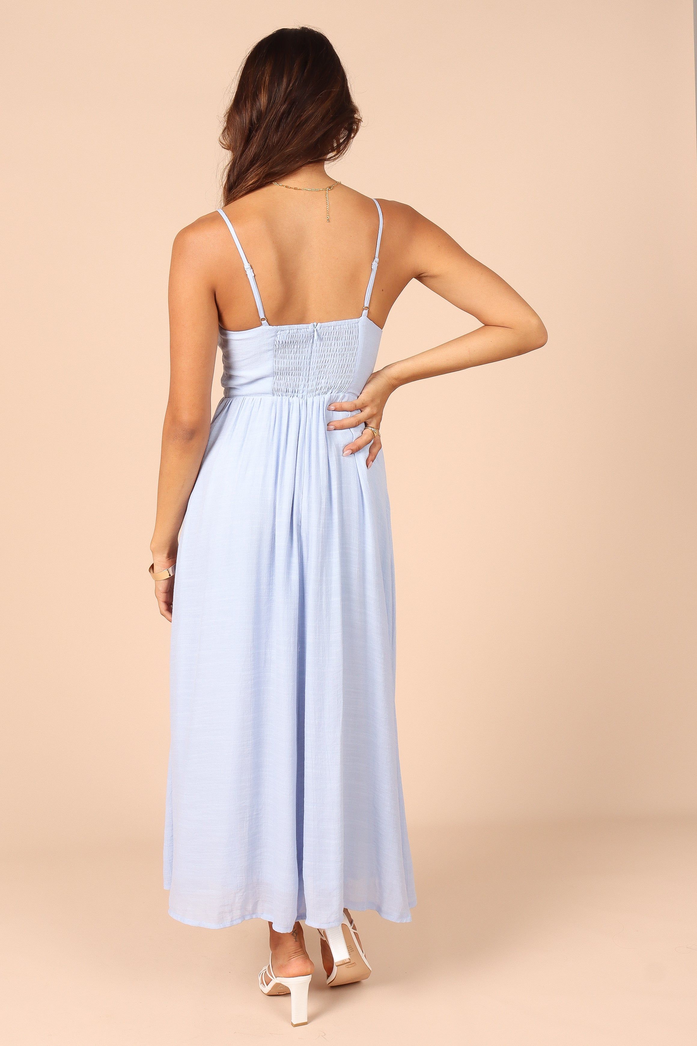Darcie Sweetheart Neckline Midi Dress - Blue sold by Petal & Pup product image thumbnail 2