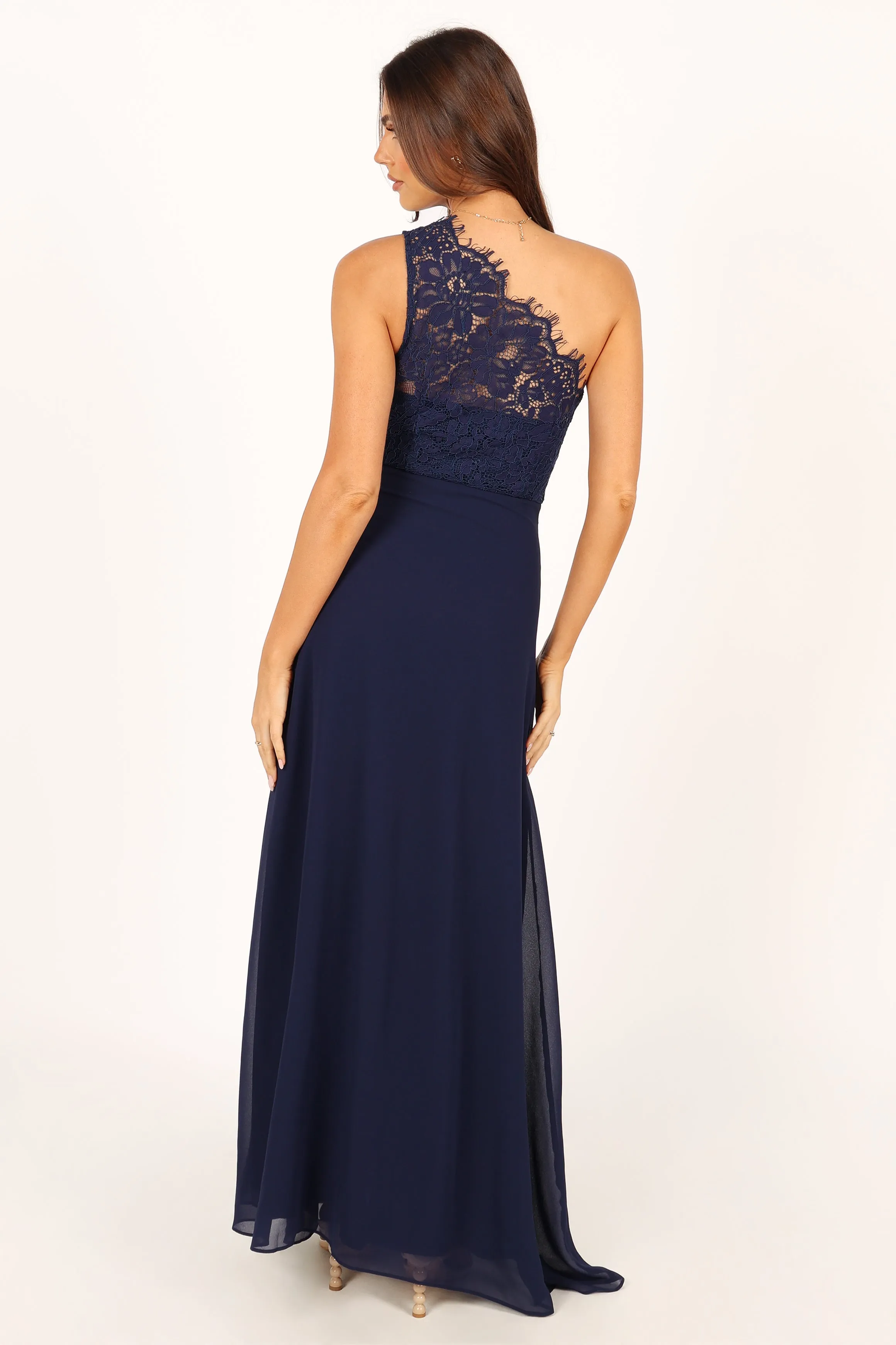 Diana One Shoulder Maxi Dress - Navy sold by Petal & Pup product image thumbnail 5
