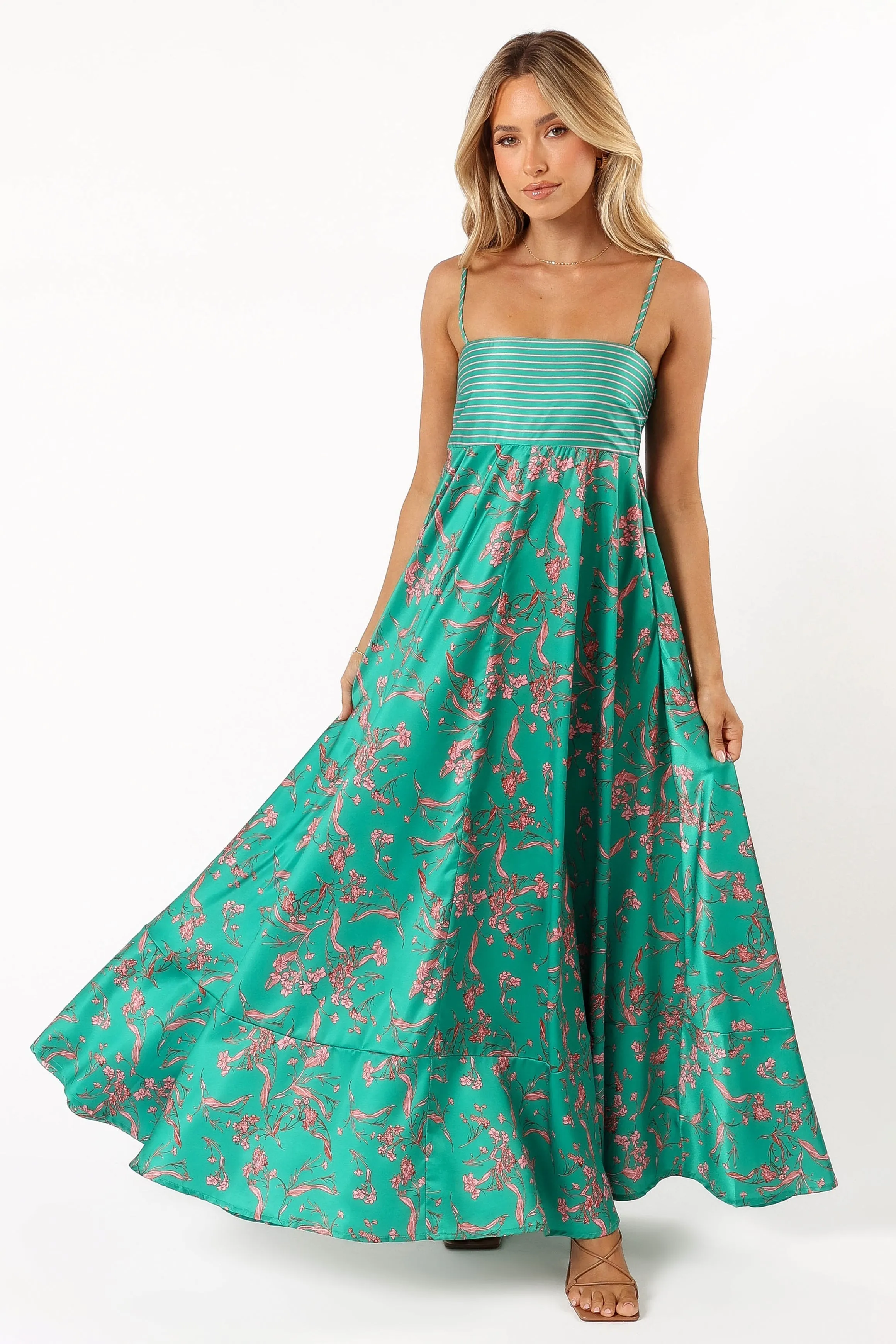Lilie Maxi Dress - Green sold by Petal & Pup
