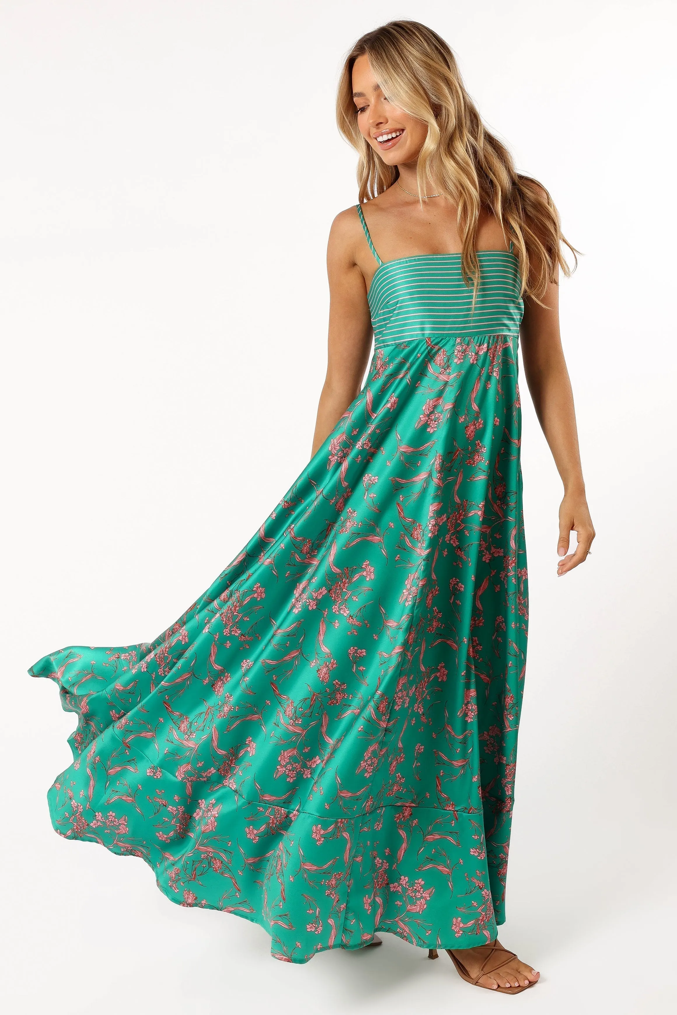 Lilie Maxi Dress - Green sold by Petal & Pup product image thumbnail 4