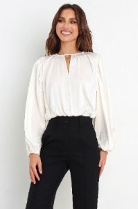 Betty Top - White sold by Petal & Pup