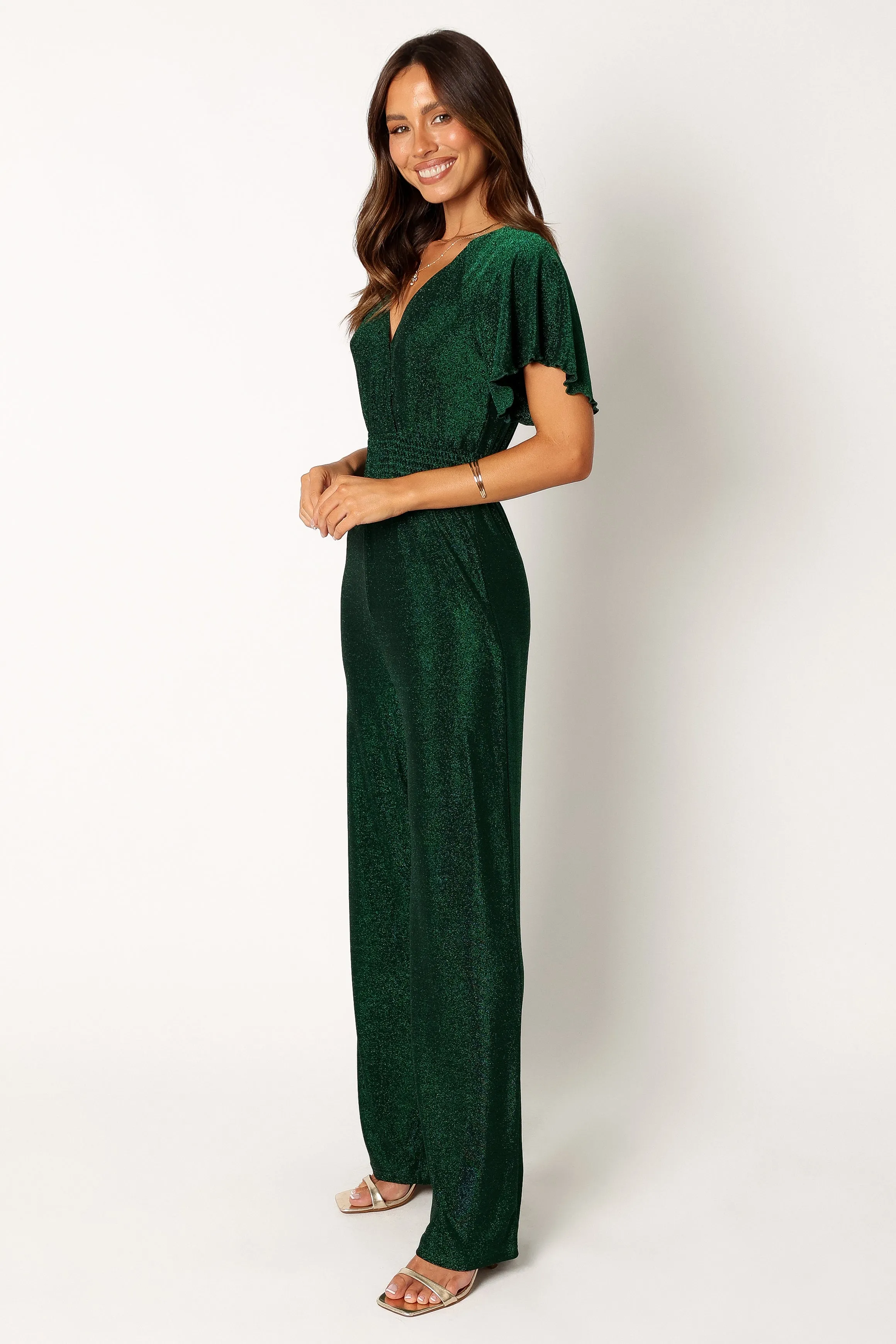 Laylah Jumpsuit - Emerald sold by Petal & Pup product image thumbnail 3