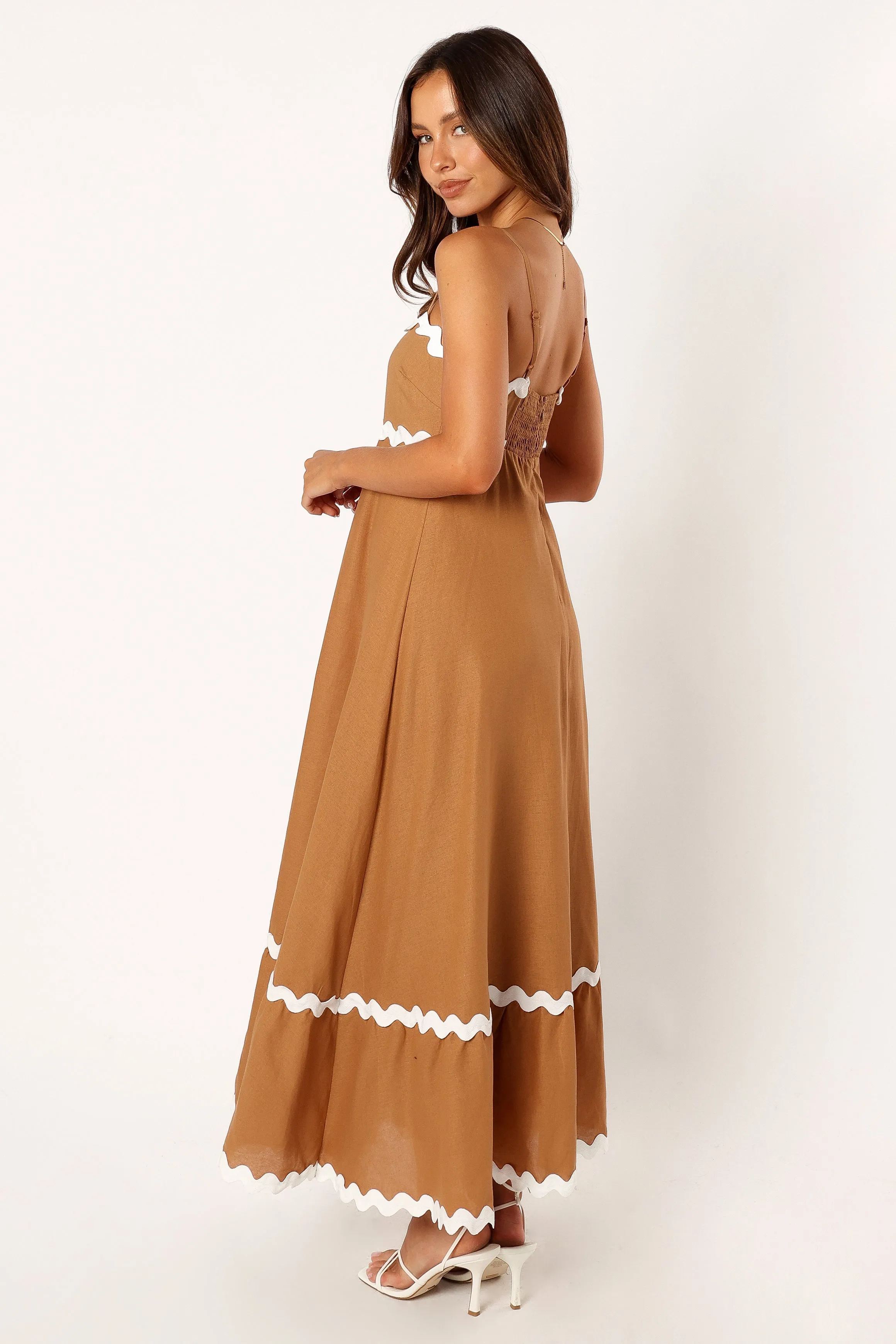 Yana Maxi Dress - Tan White sold by Petal & Pup product image thumbnail 5