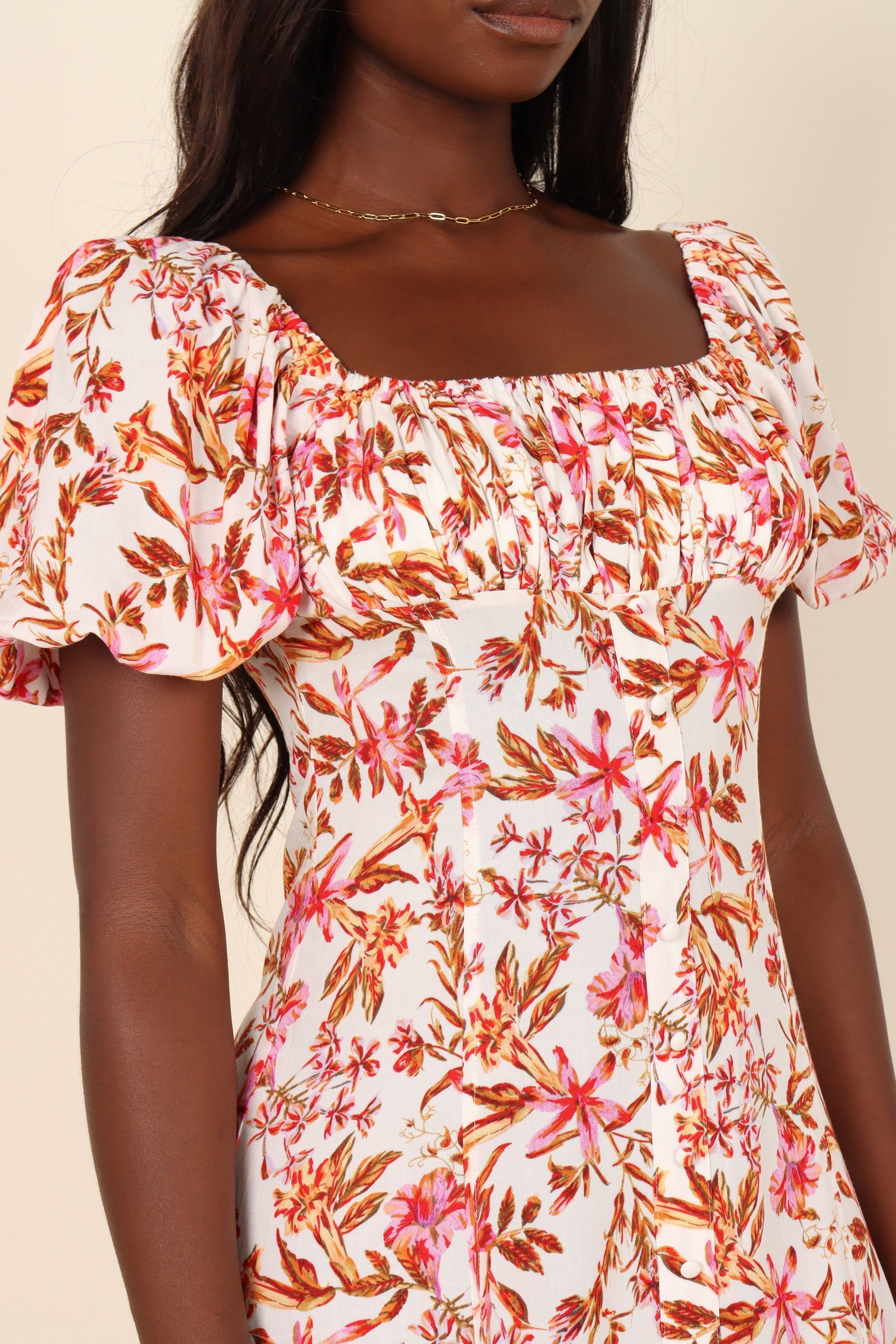 Alani Dress - White Floral sold by Petal & Pup product image thumbnail 3