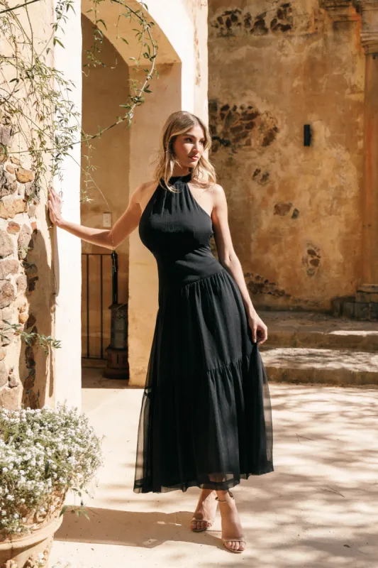 Eden Maxi Dress - Black sold by Petal & Pup