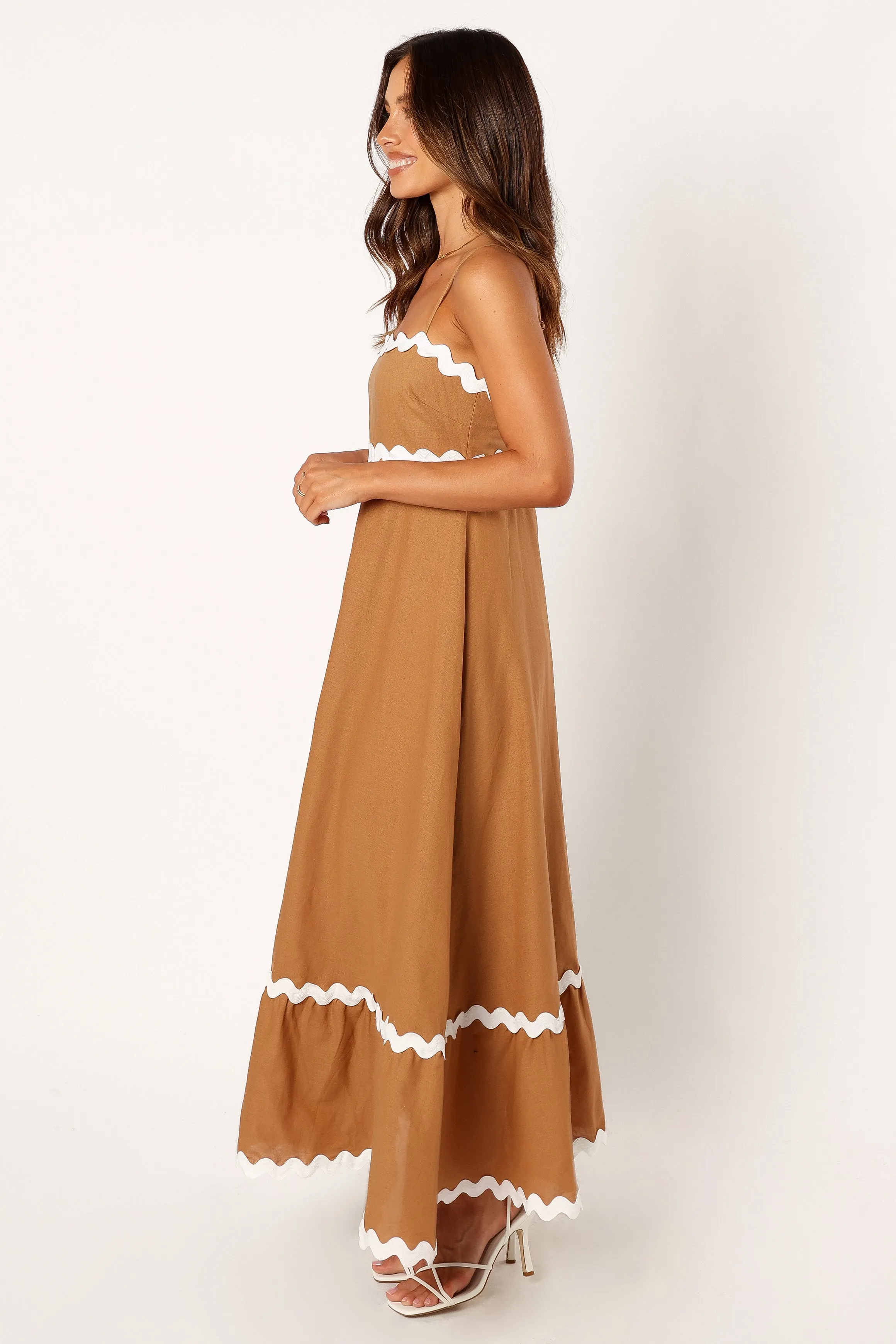Yana Maxi Dress - Tan White sold by Petal & Pup product image thumbnail 3