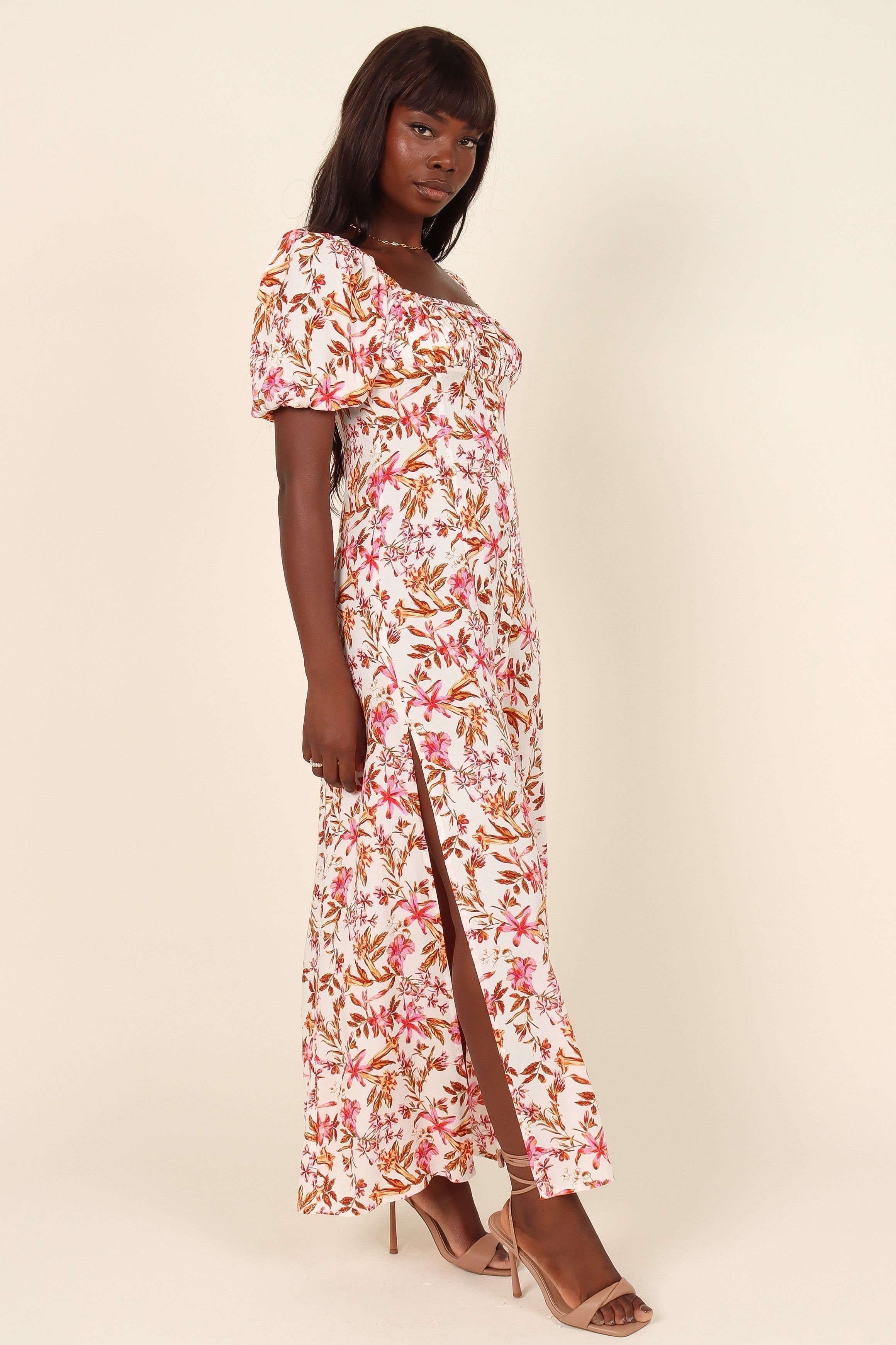 Alani Dress - White Floral sold by Petal & Pup product image thumbnail 4