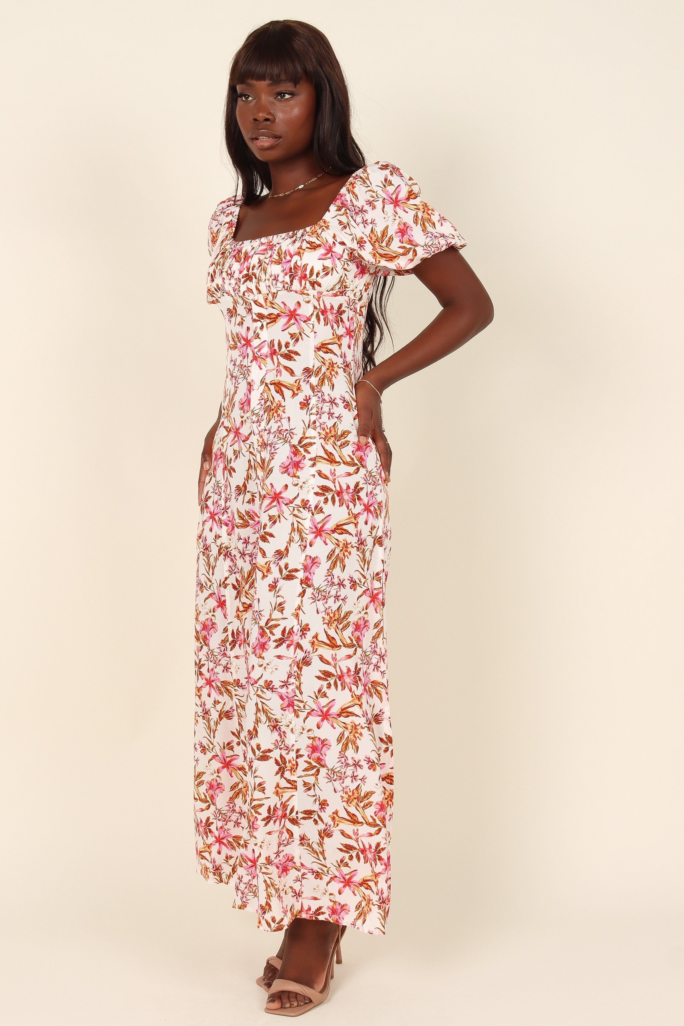 Alani Dress - White Floral sold by Petal & Pup product image thumbnail 5
