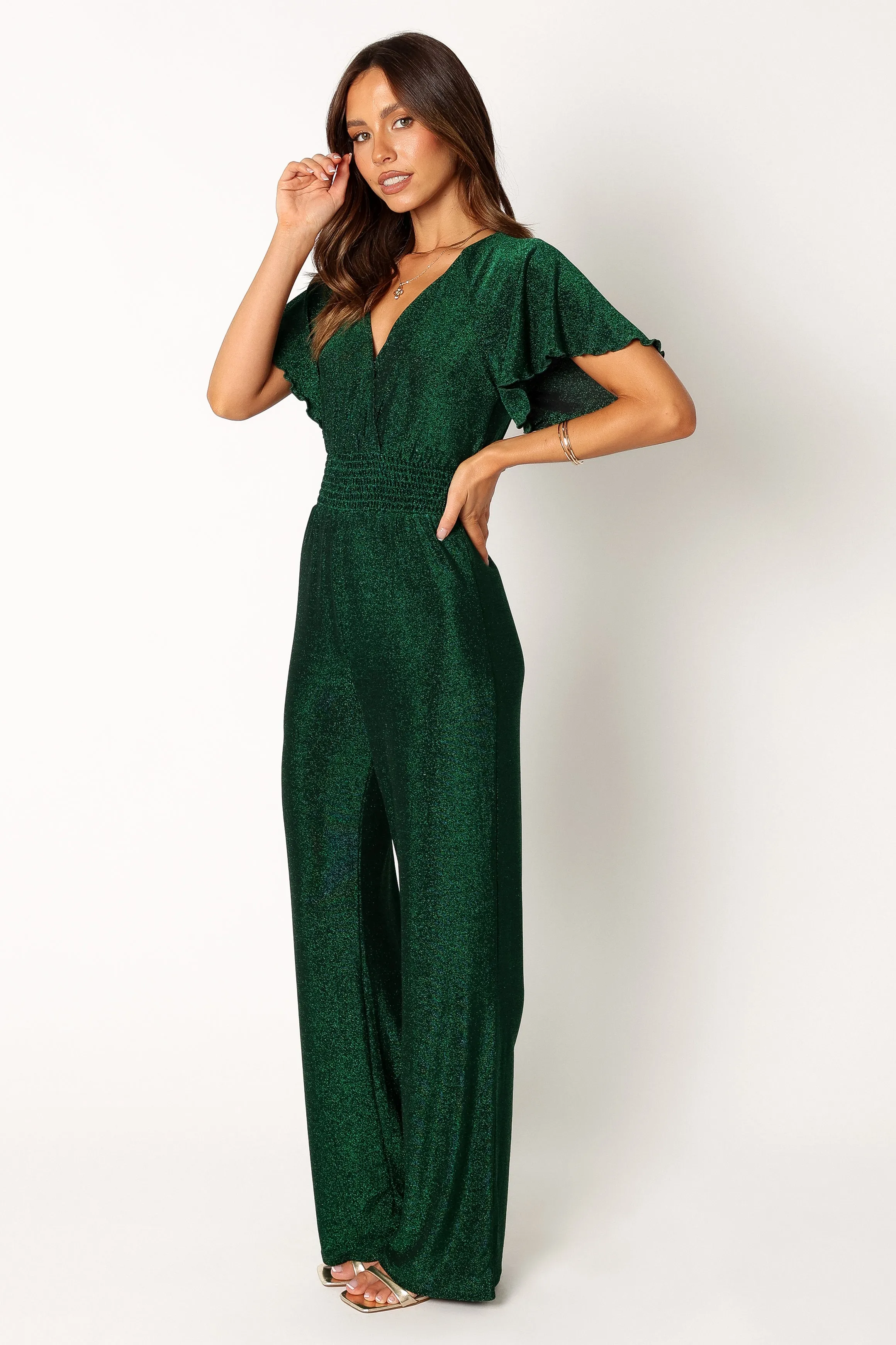 Laylah Jumpsuit - Emerald sold by Petal & Pup product image thumbnail 2