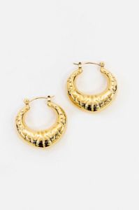 14k Gold Hoop Earrings - Gold sold by Petal & Pup