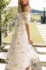 Kordyn Maxi Dress - White Yellow Floral sold by Petal & Pup
