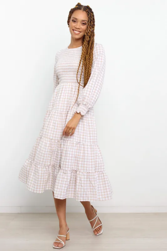 Monicai Dress - Beige sold by Petal & Pup