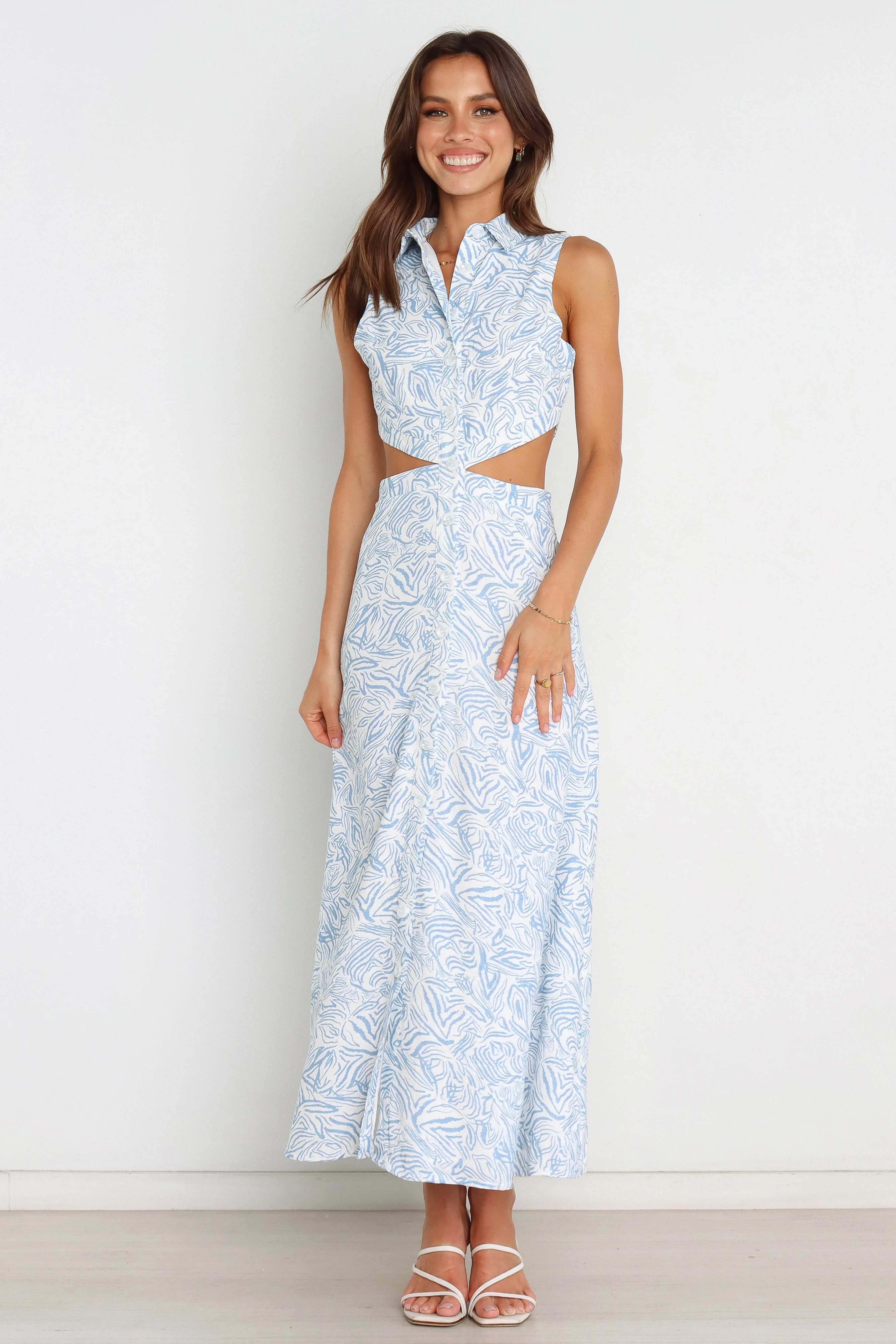 Rixie Dress - Blue sold by Petal & Pup