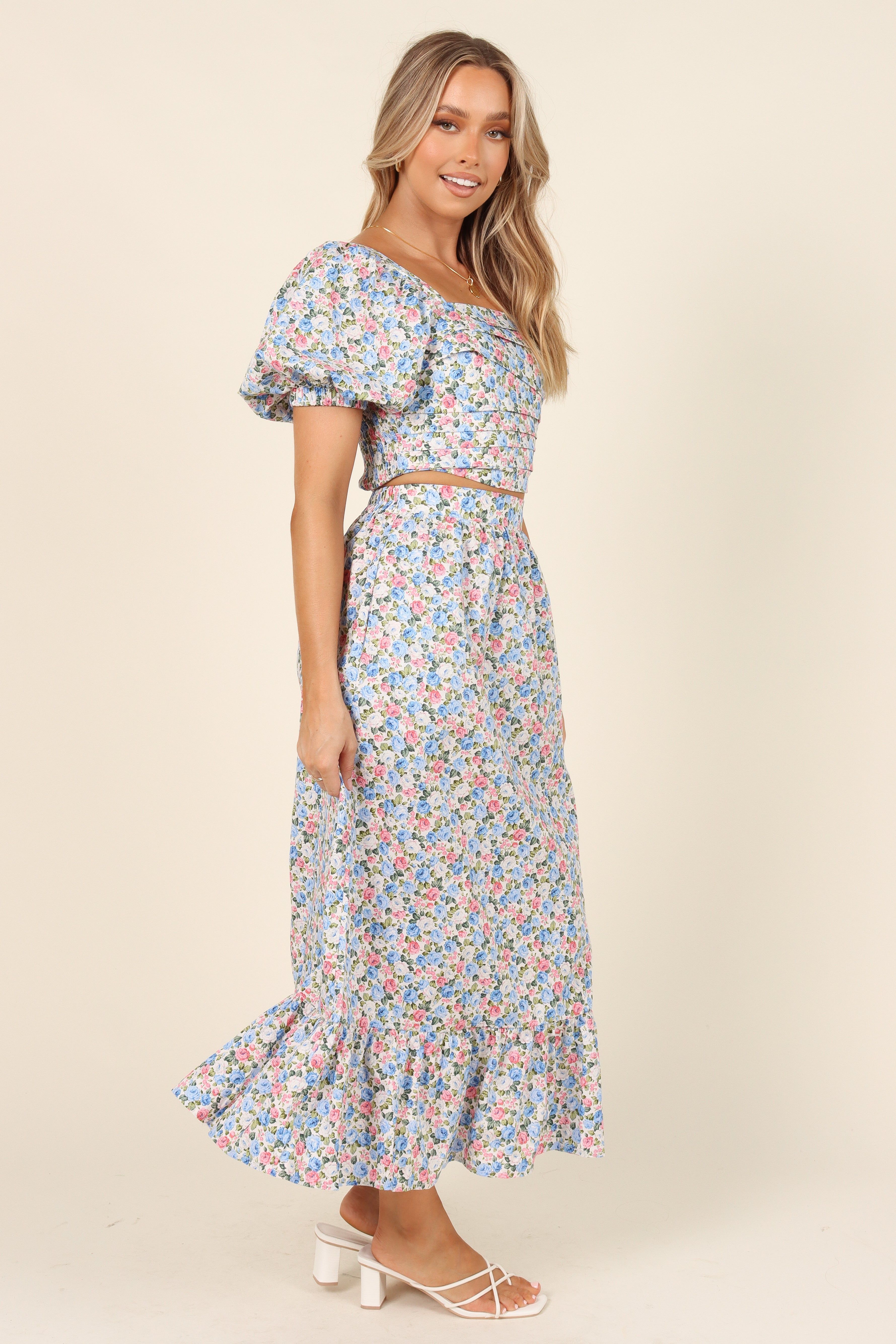 Fleur Top - Blue Floral sold by Petal & Pup product image thumbnail 9