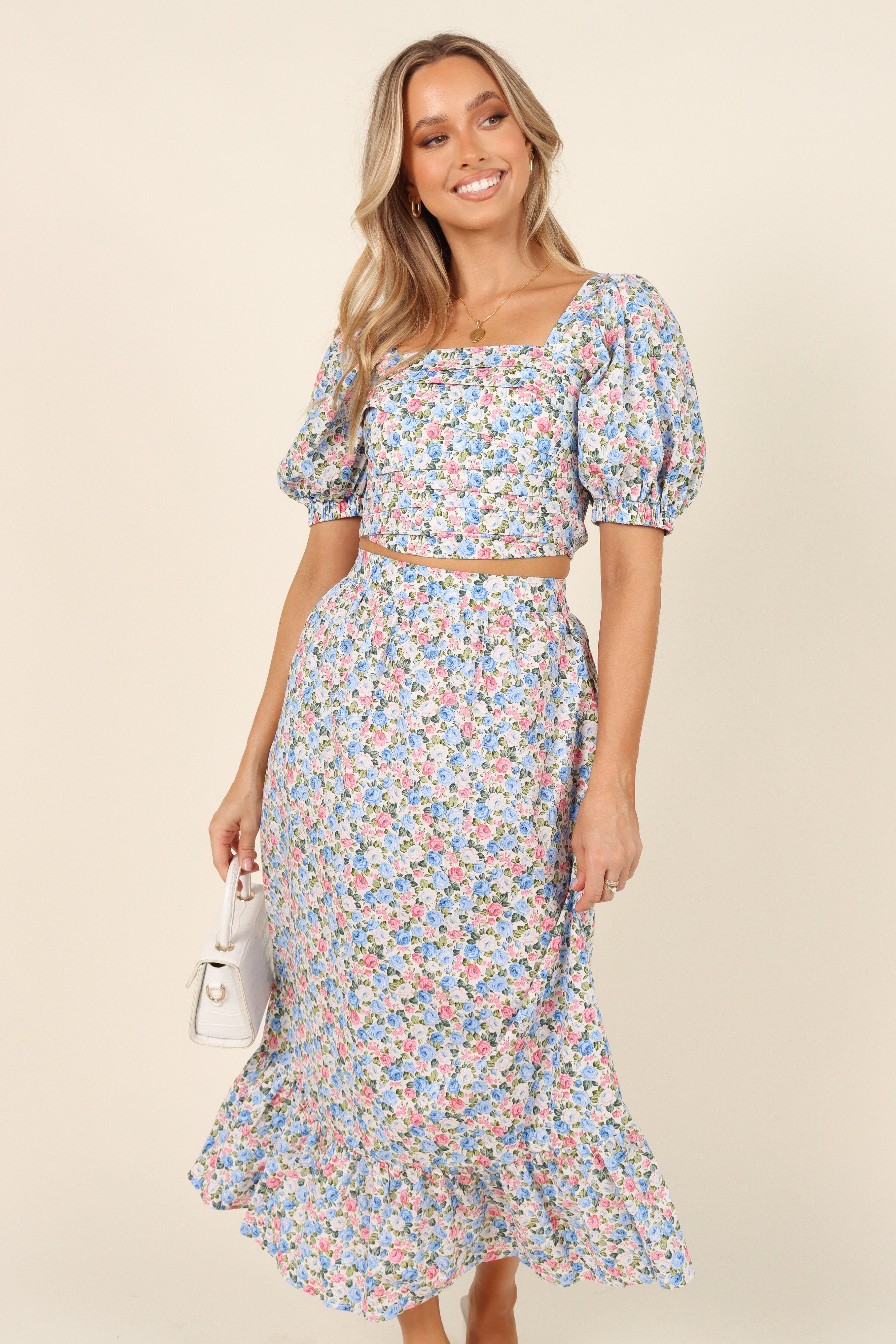 Fleur Top - Blue Floral sold by Petal & Pup product image thumbnail 6
