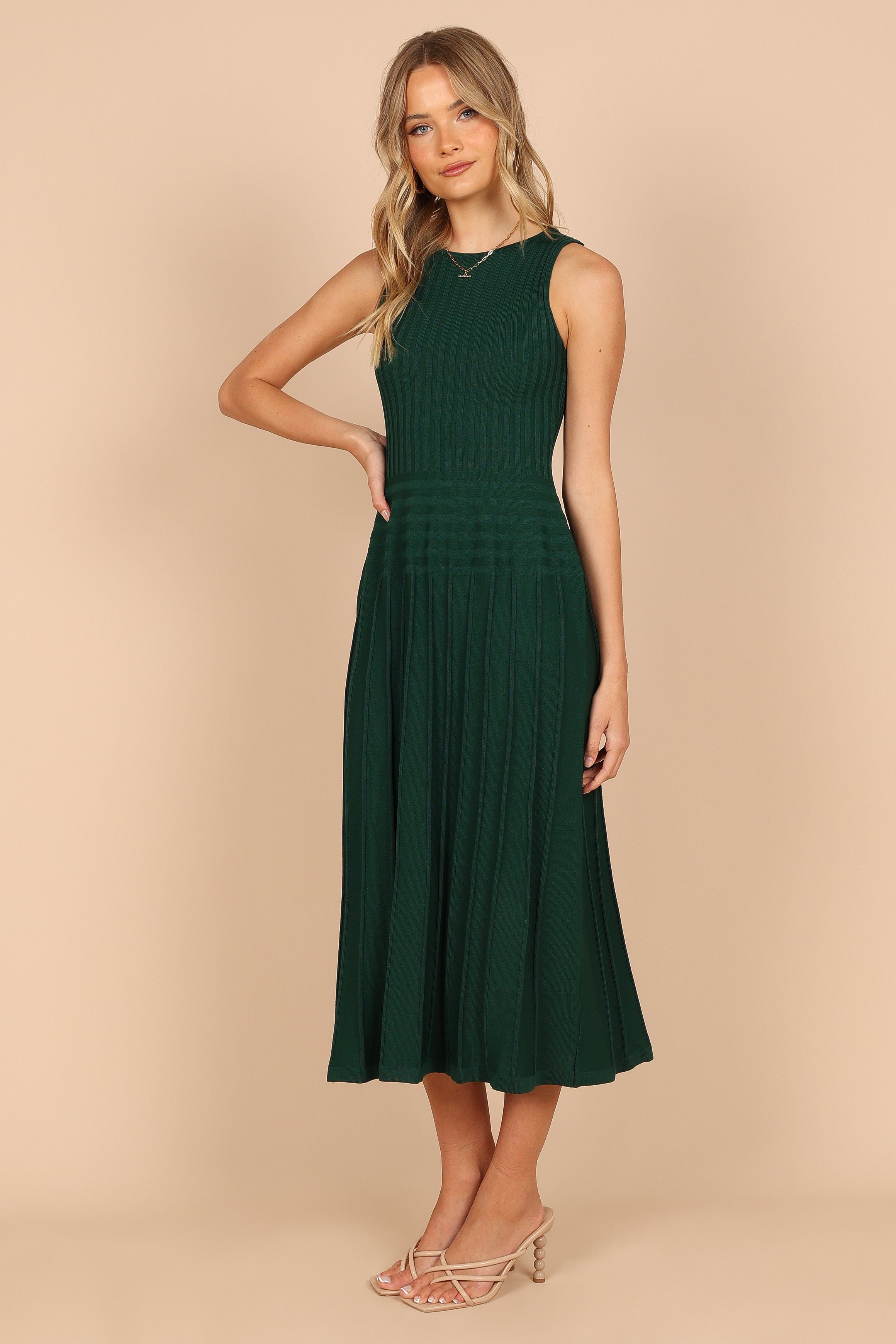 Renzo Knit Maxi Dress - Emerald sold by Petal & Pup product image thumbnail 4