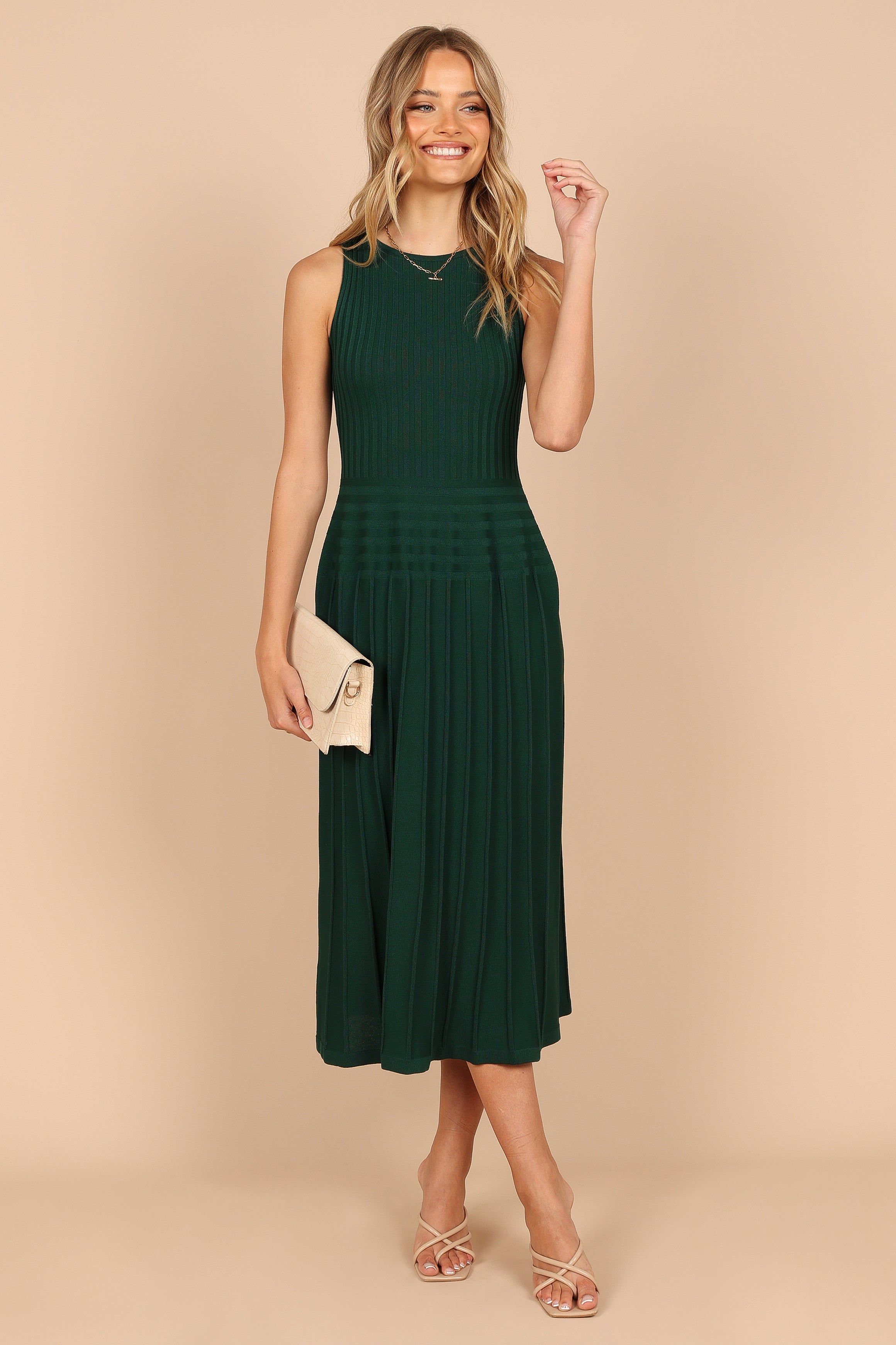 Renzo Knit Maxi Dress - Emerald sold by Petal & Pup product image thumbnail 5