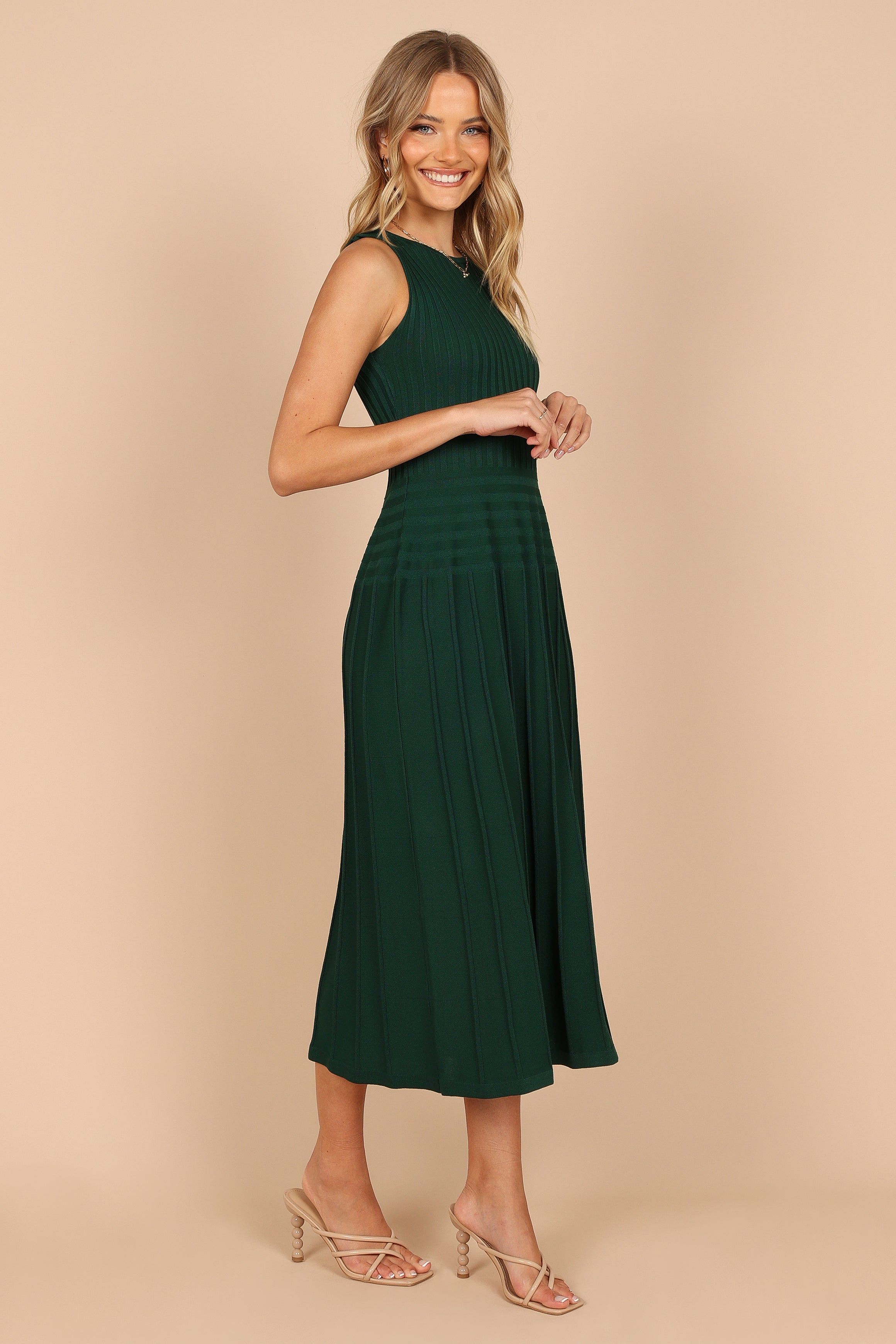Renzo Knit Maxi Dress - Emerald sold by Petal & Pup product image thumbnail 6