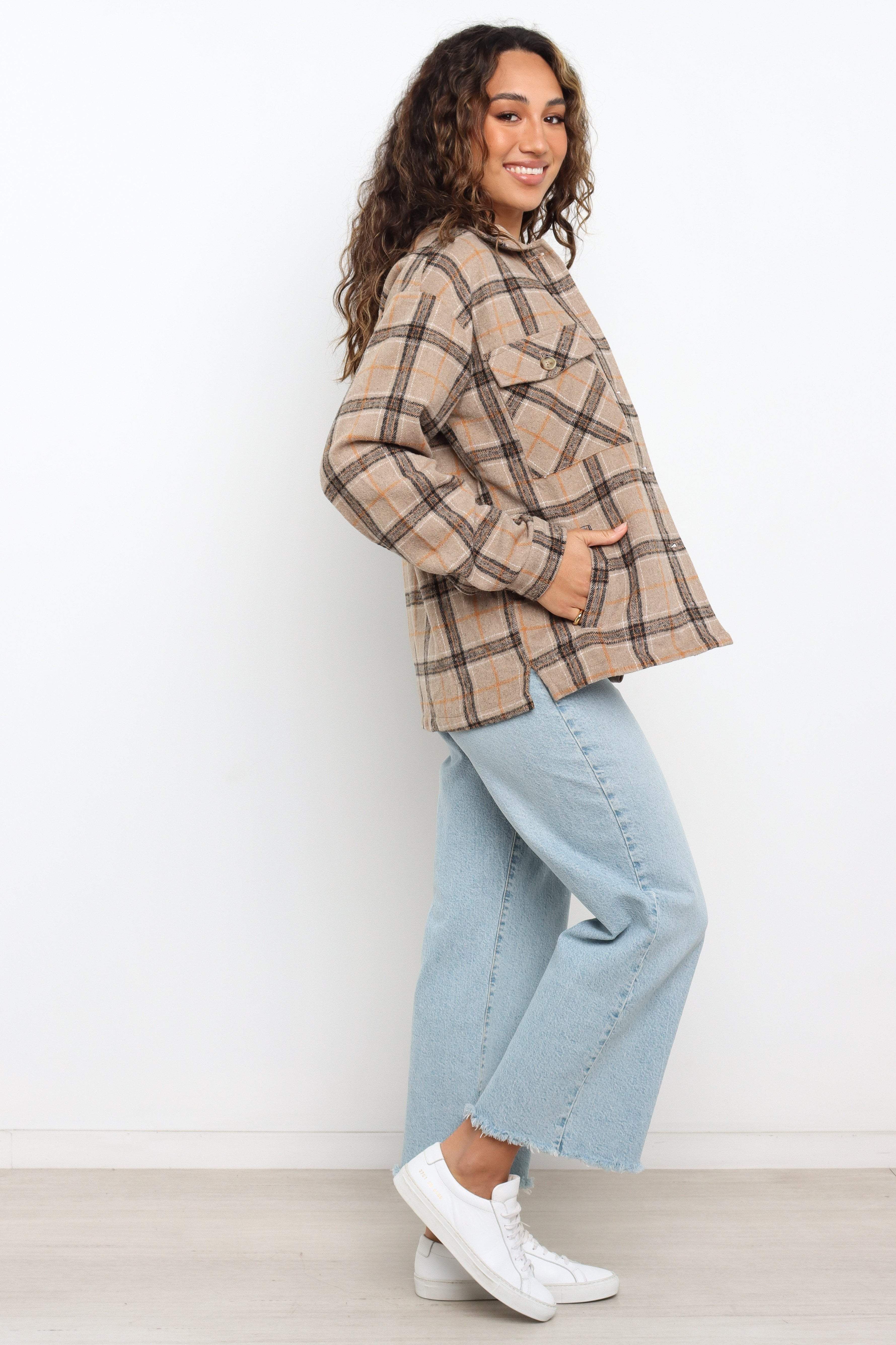 Avis Jacket - Brown Check sold by Petal & Pup product image thumbnail 6