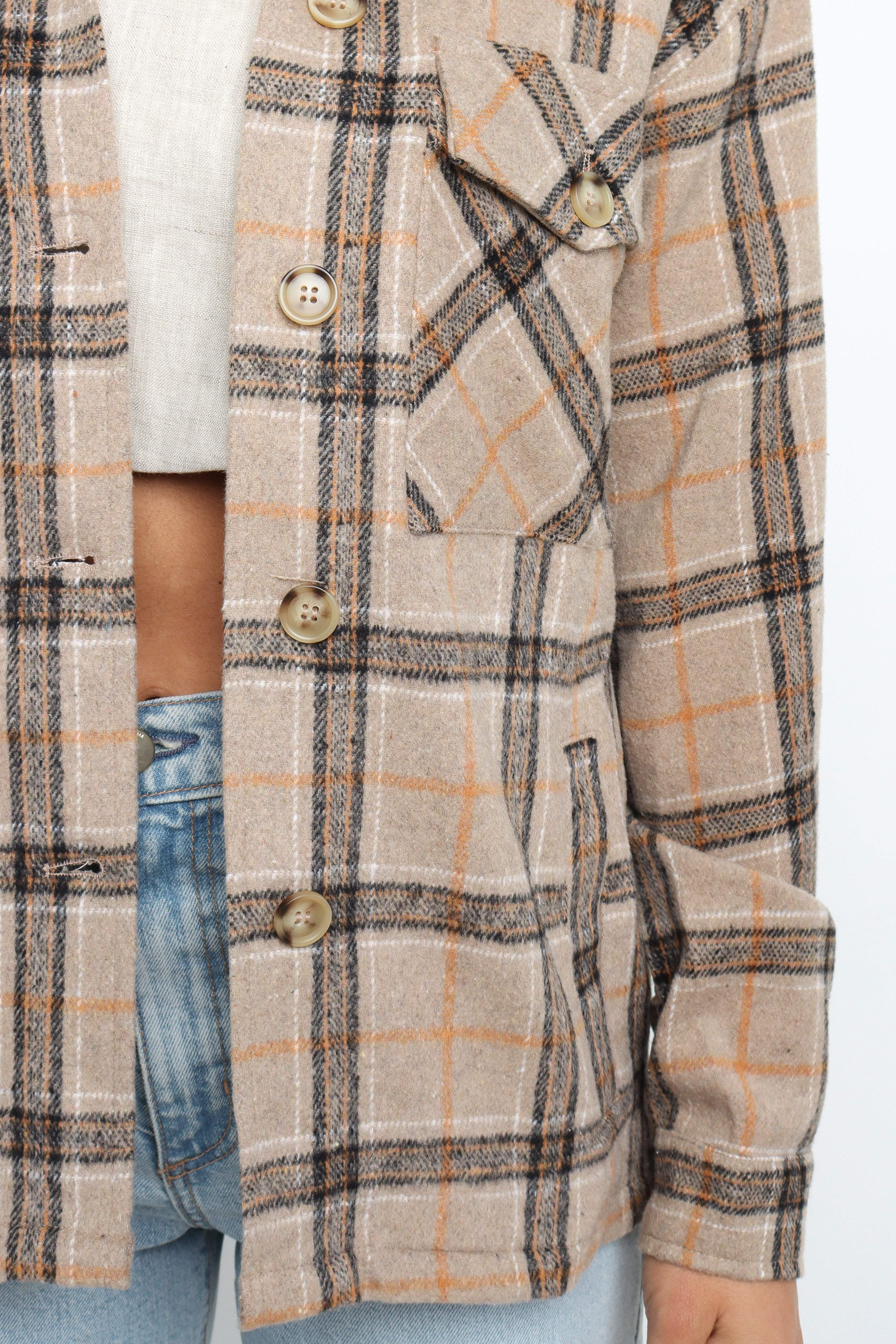 Avis Jacket - Brown Check sold by Petal & Pup product image thumbnail 3