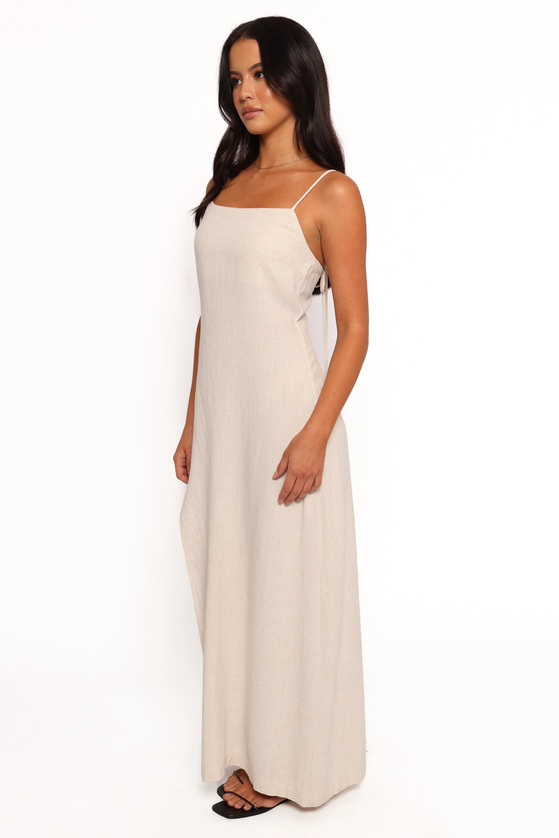 Sawyer Midi Slip Dress - Oatmeal sold by Petal & Pup product image thumbnail 3