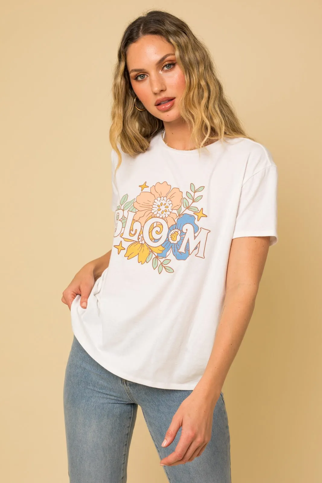 Lilly Tee - White sold by Petal & Pup
