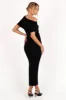 Otis Midi Dress - Black sold by Petal & Pup