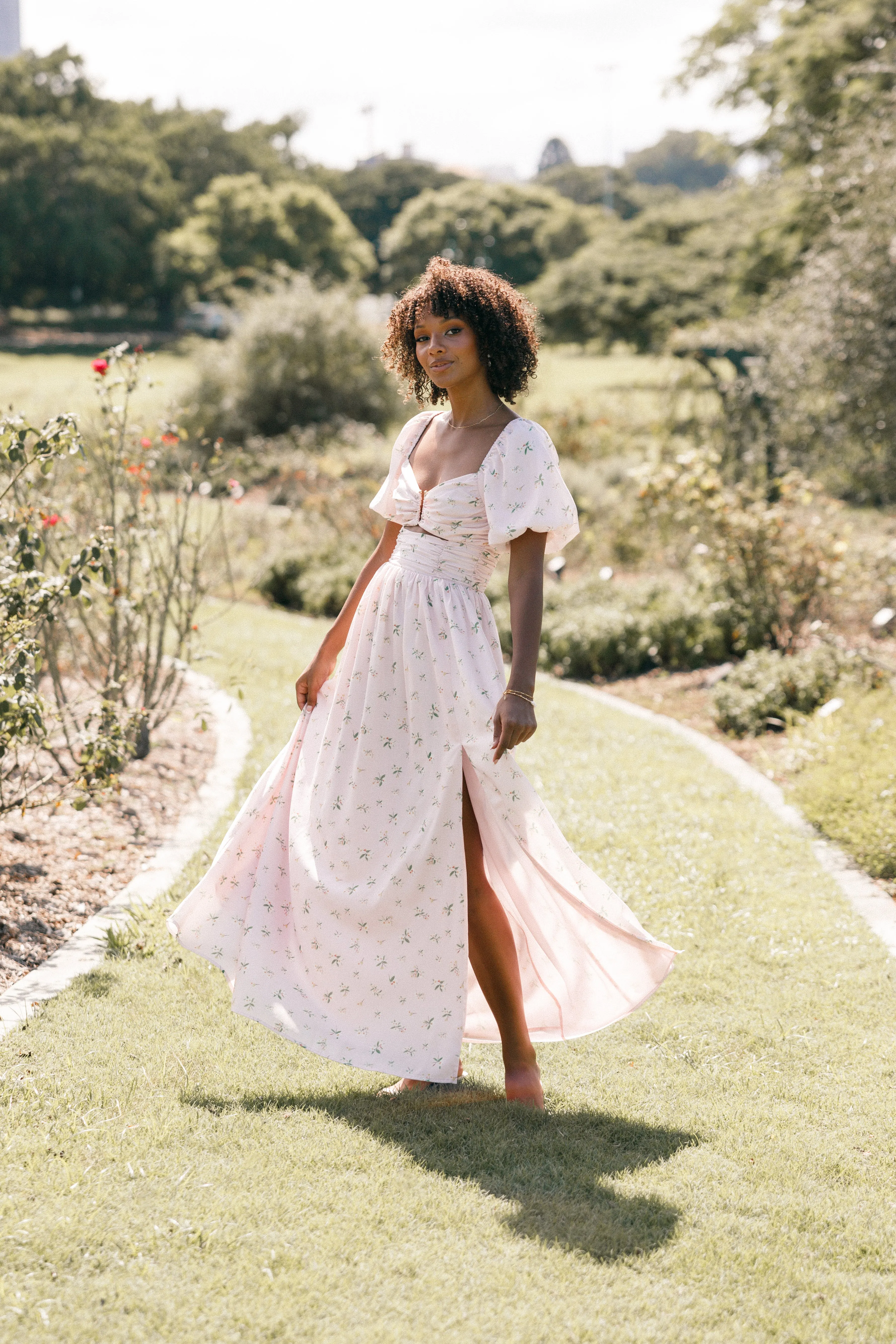 Chloe Puff Sleeve Dress - Chloe Print sold by Petal & Pup