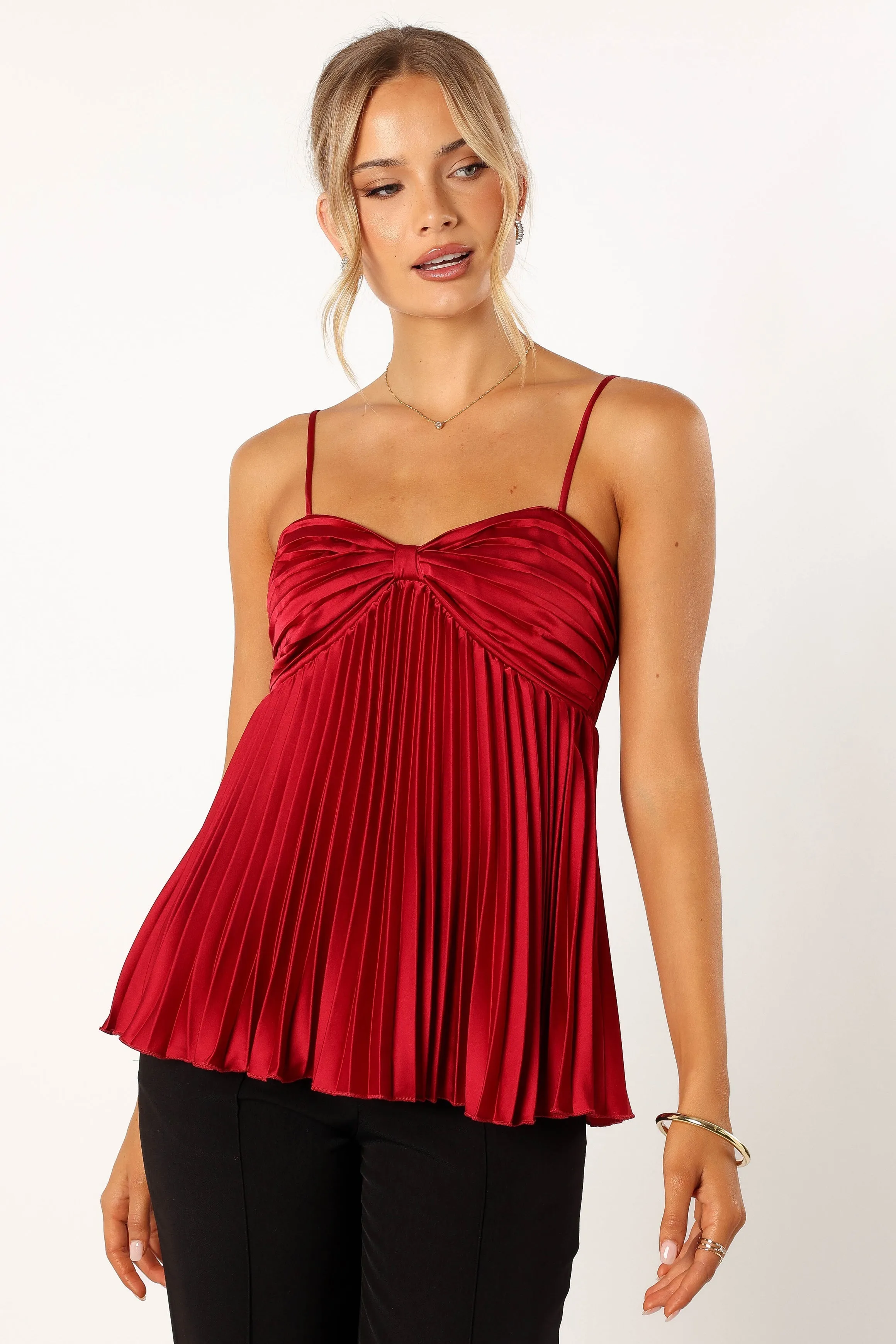 Vikki Top - Dark Red sold by Petal & Pup product image thumbnail 2