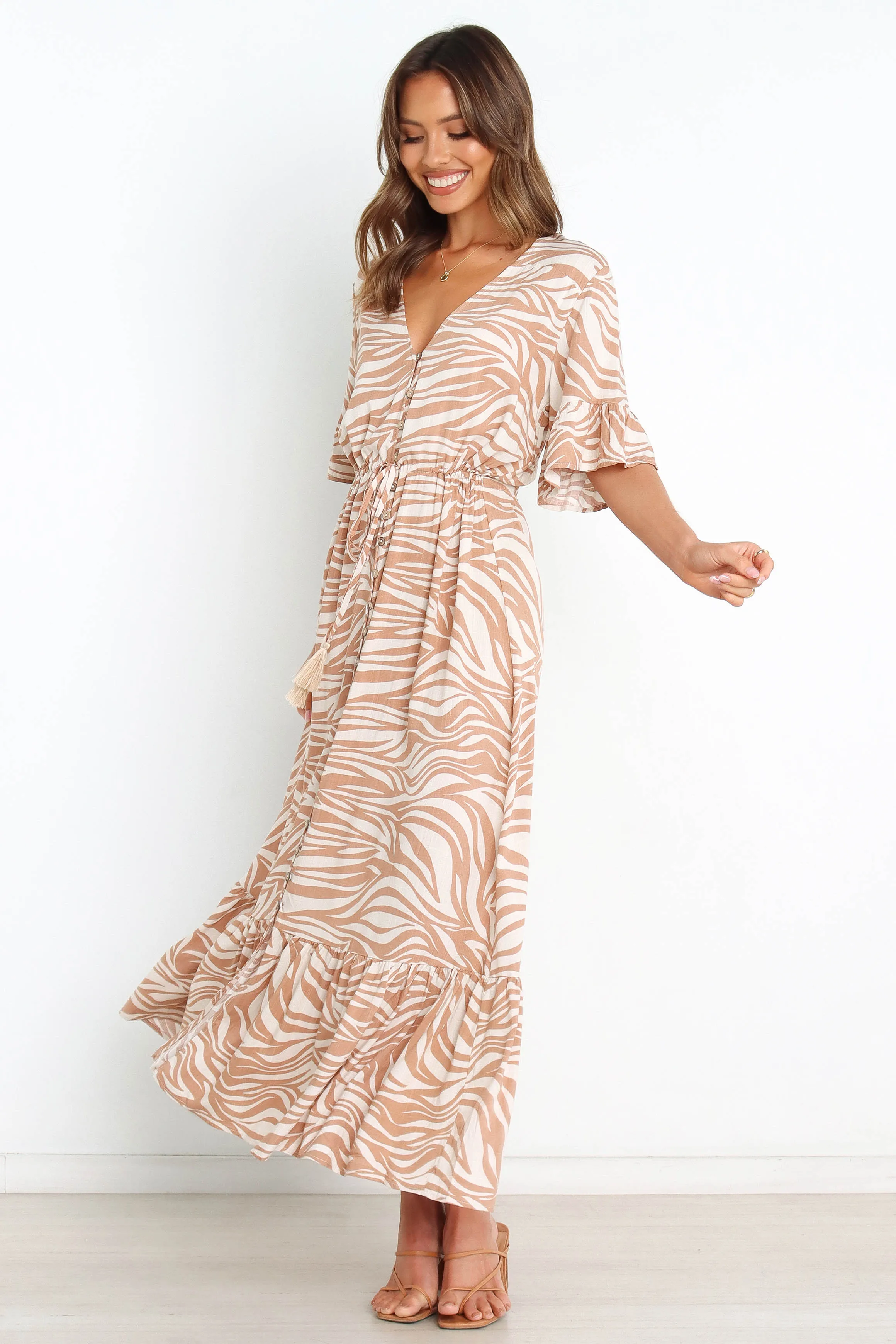 Ace Dress - Tan sold by Petal & Pup product image thumbnail 2