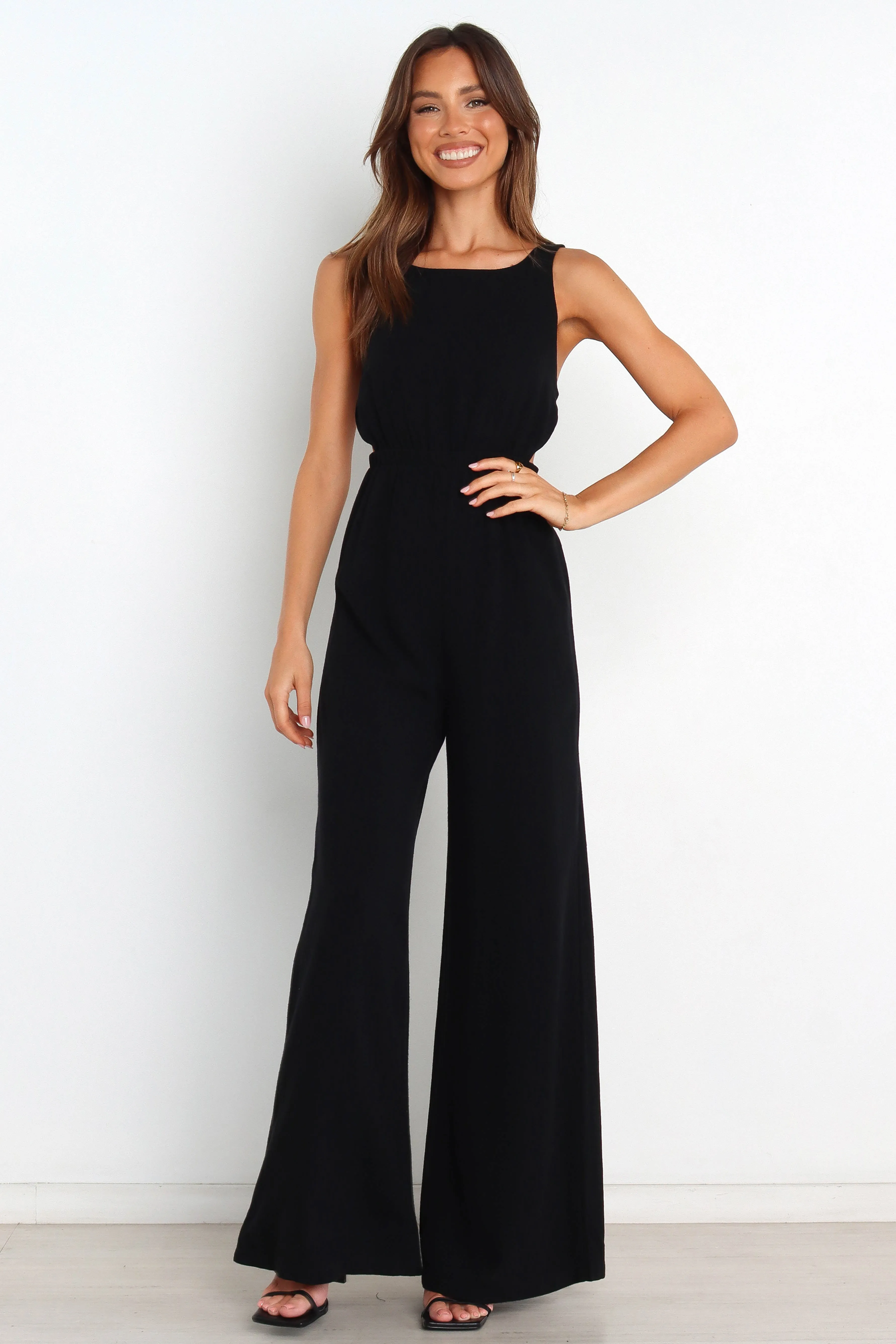 Eddie Jumpsuit - Black sold by Petal & Pup