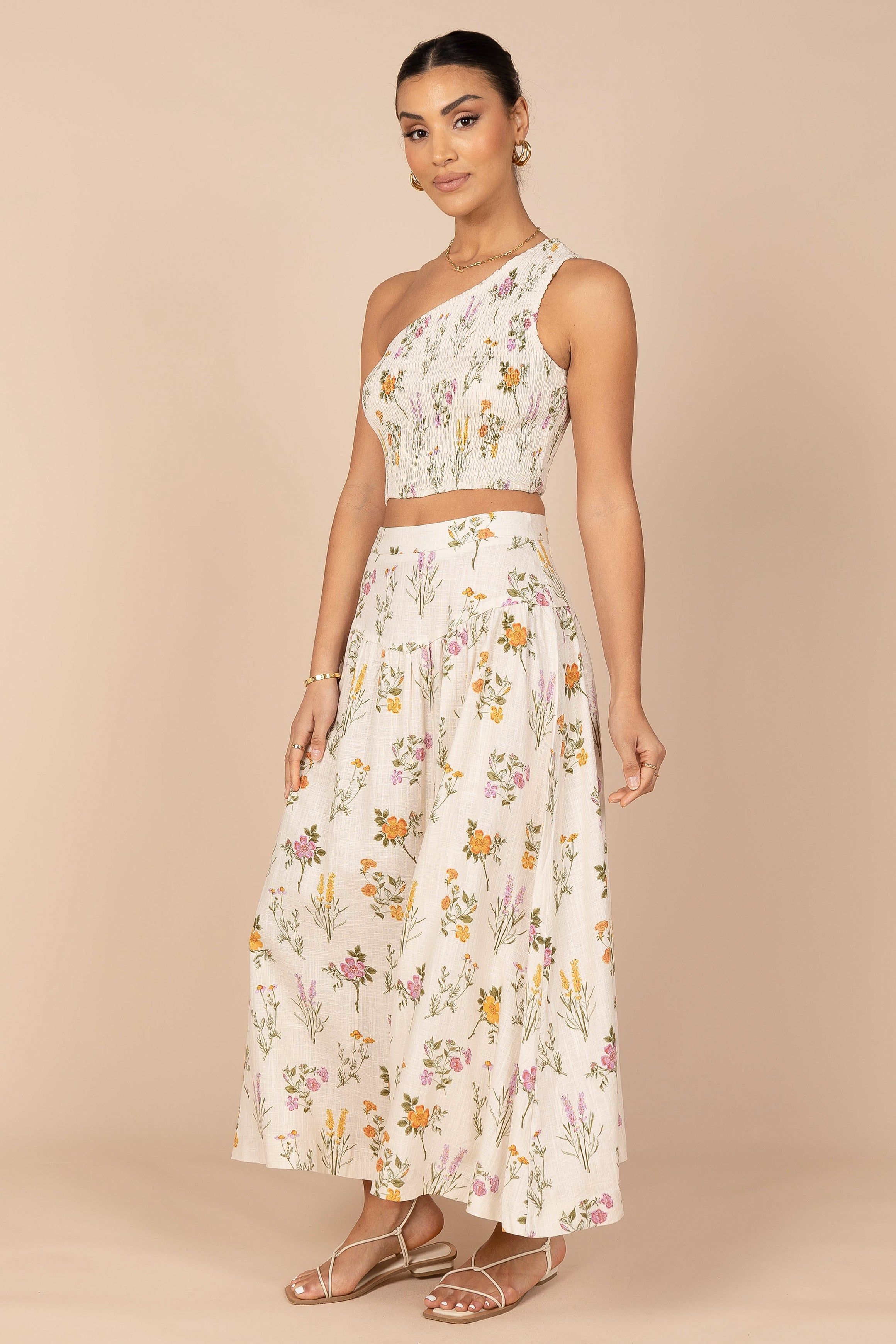 August Maxi Skirt - Beige Floral sold by Petal & Pup product image thumbnail 7