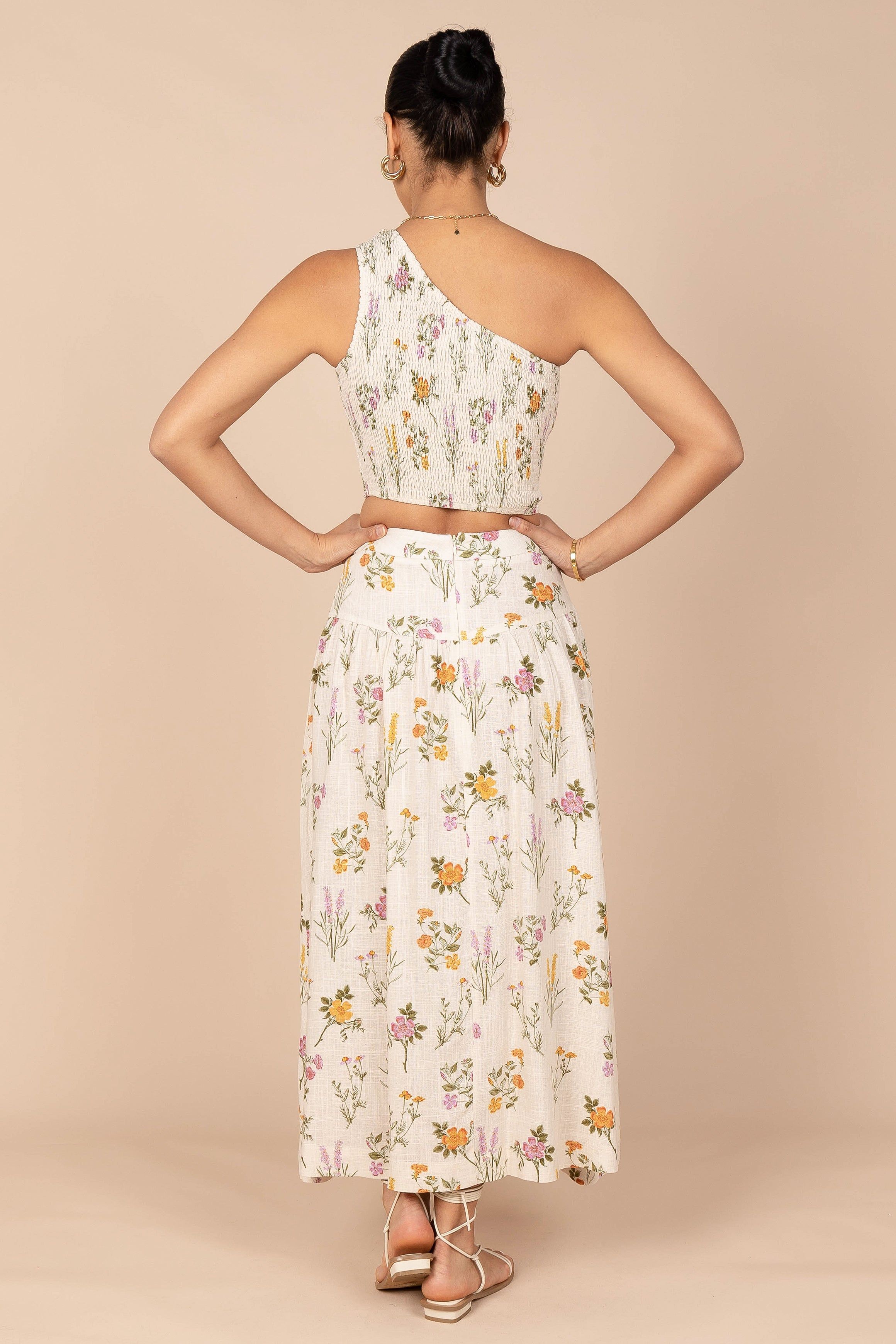 August Maxi Skirt - Beige Floral sold by Petal & Pup product image thumbnail 6