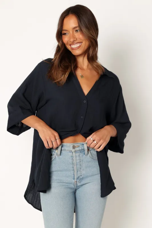 Gaia Shirt - Indigo sold by Petal & Pup