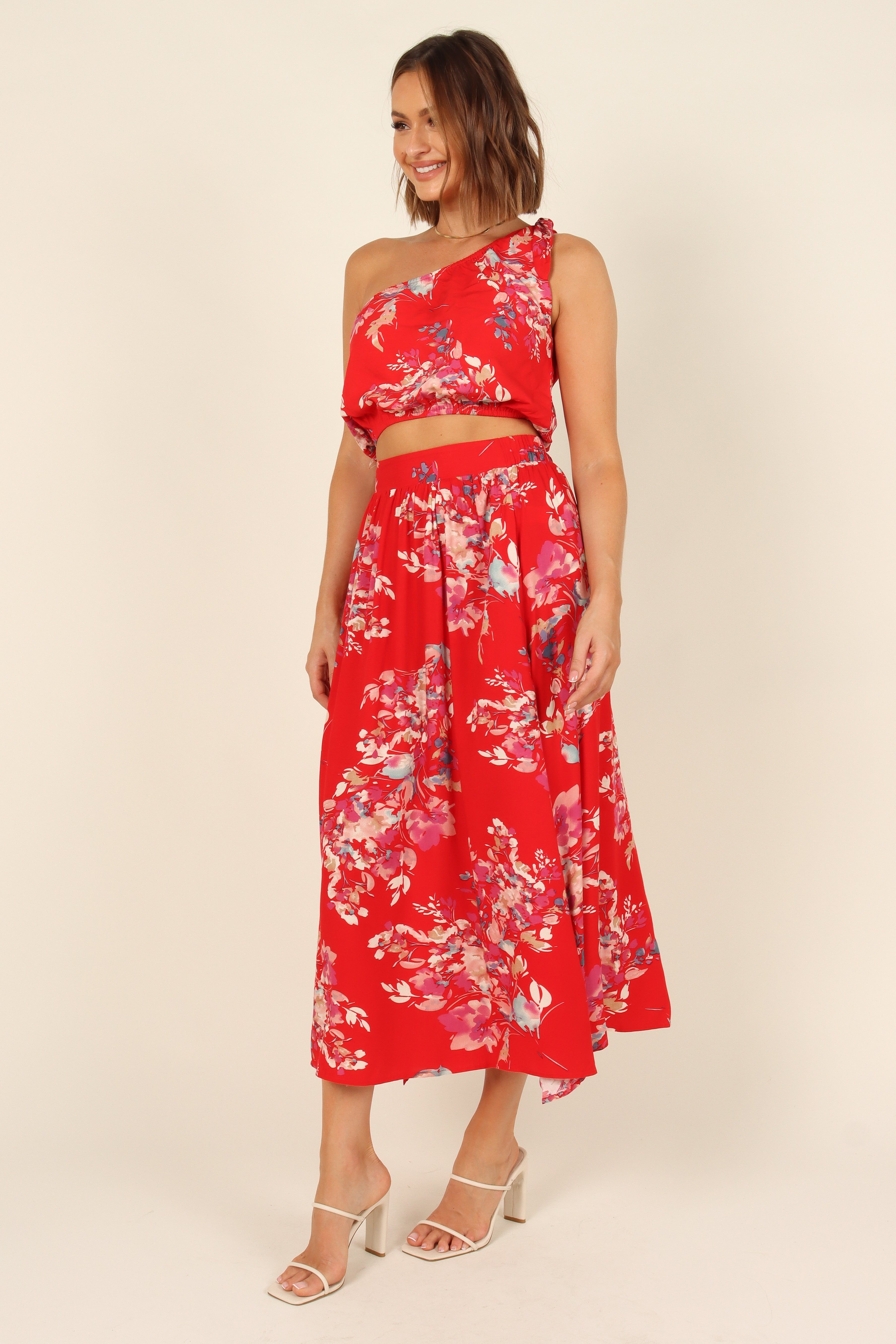 Laura Top - Red Floral sold by Petal & Pup product image thumbnail 3