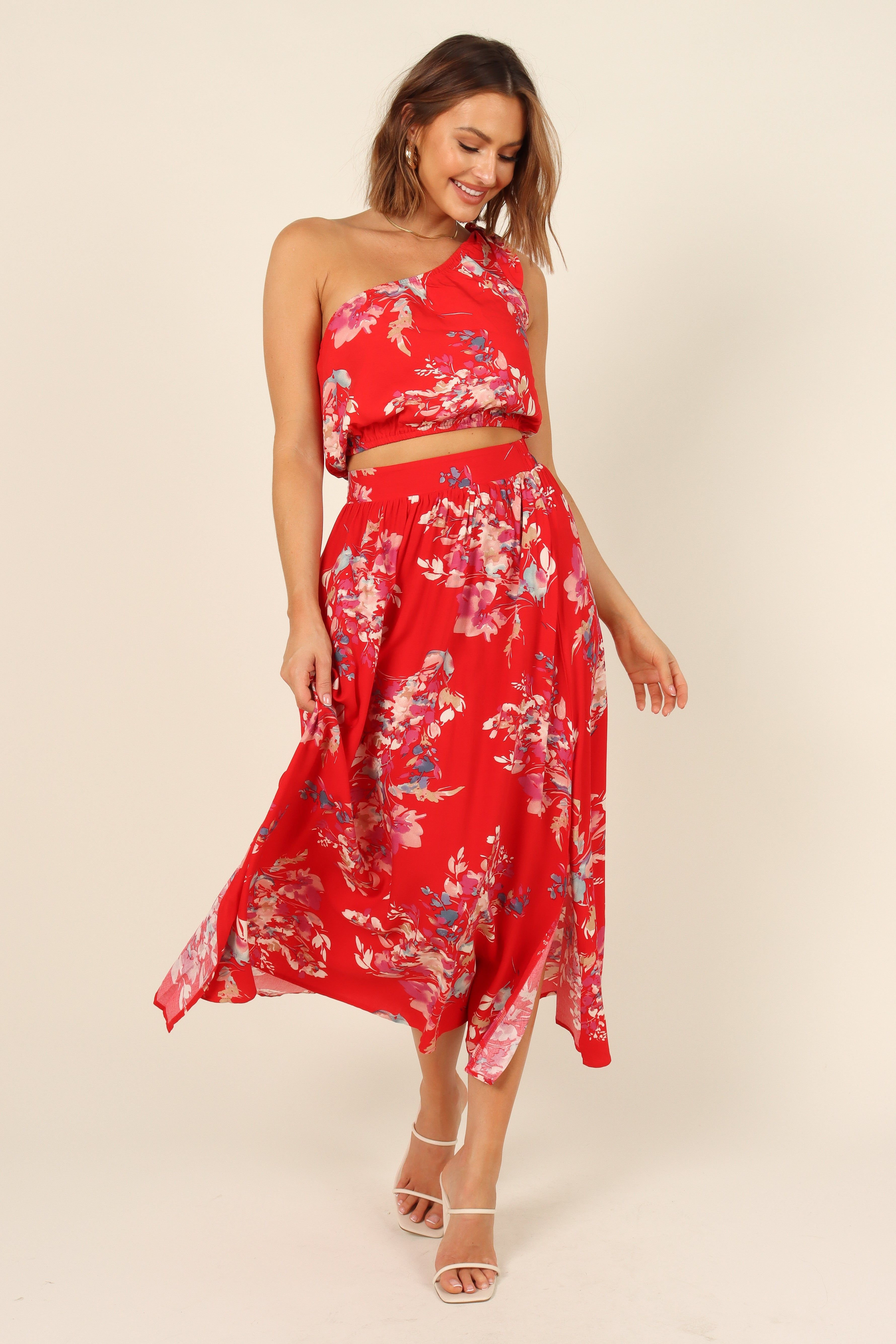 Laura Top - Red Floral sold by Petal & Pup product image thumbnail 2
