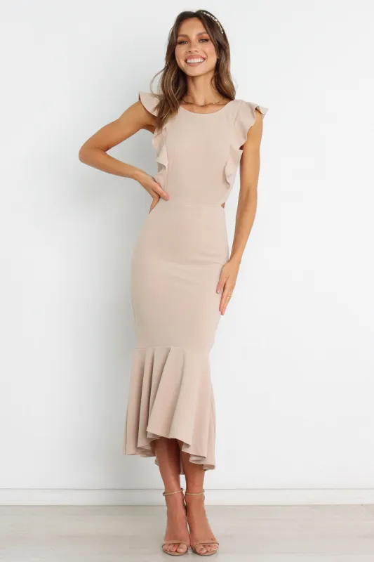 Avani Dress - Beige sold by Petal & Pup