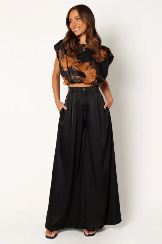 Taya Two Piece Set - Black sold by Petal & Pup