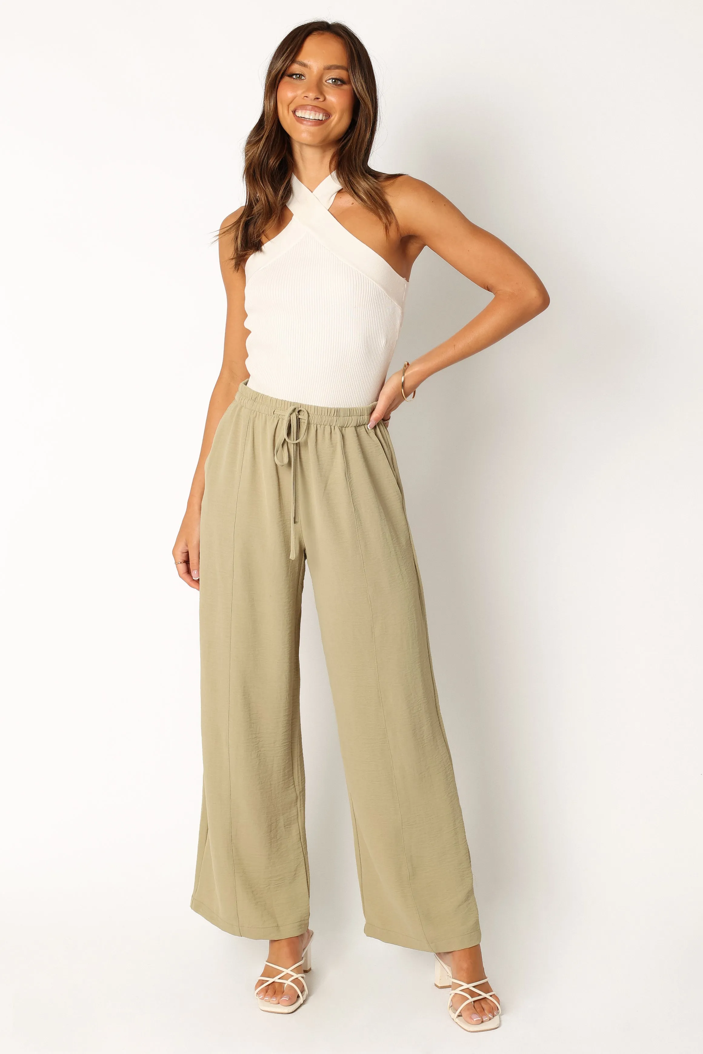 Addie Pant - Matcha sold by Petal & Pup