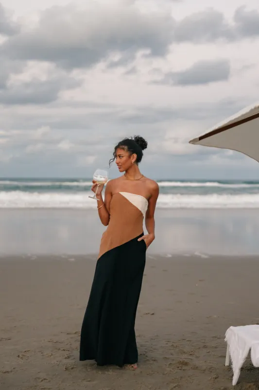 Calissa Maxi Dress - Caramel Multi sold by Petal & Pup