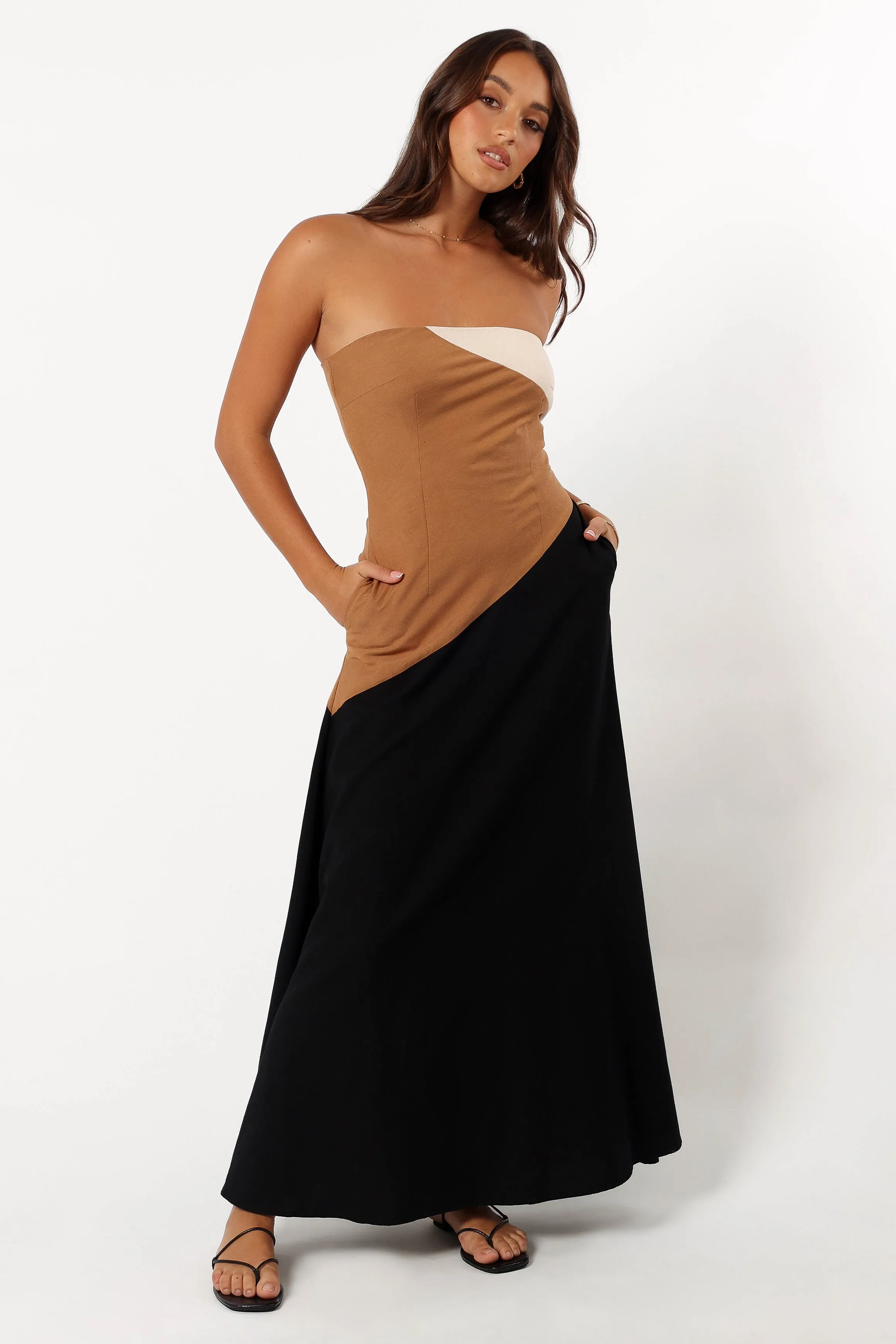 Calissa Maxi Dress - Caramel Multi sold by Petal & Pup product image thumbnail 3