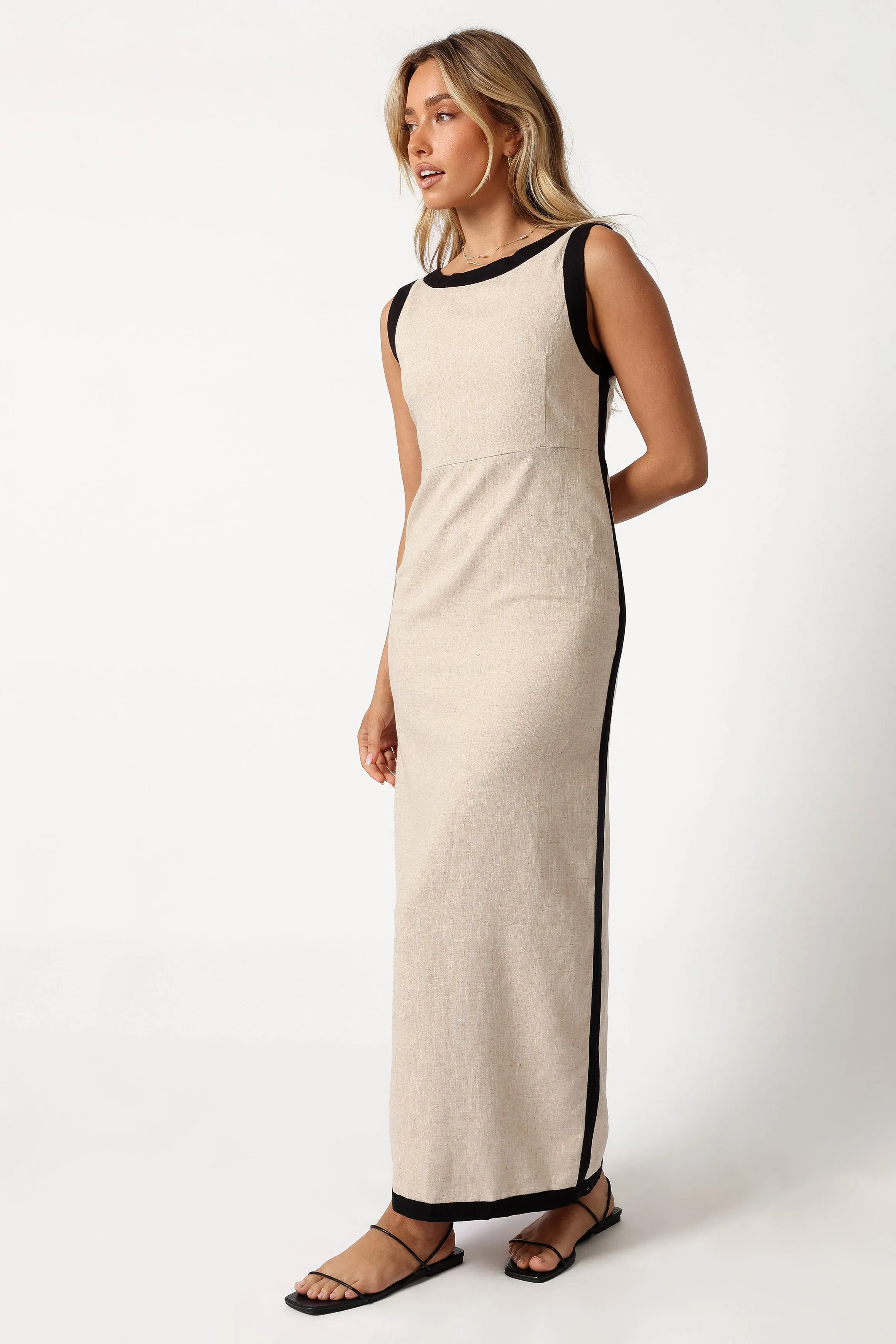 Esme Maxi Dress - Natural Black sold by Petal & Pup product image thumbnail 4