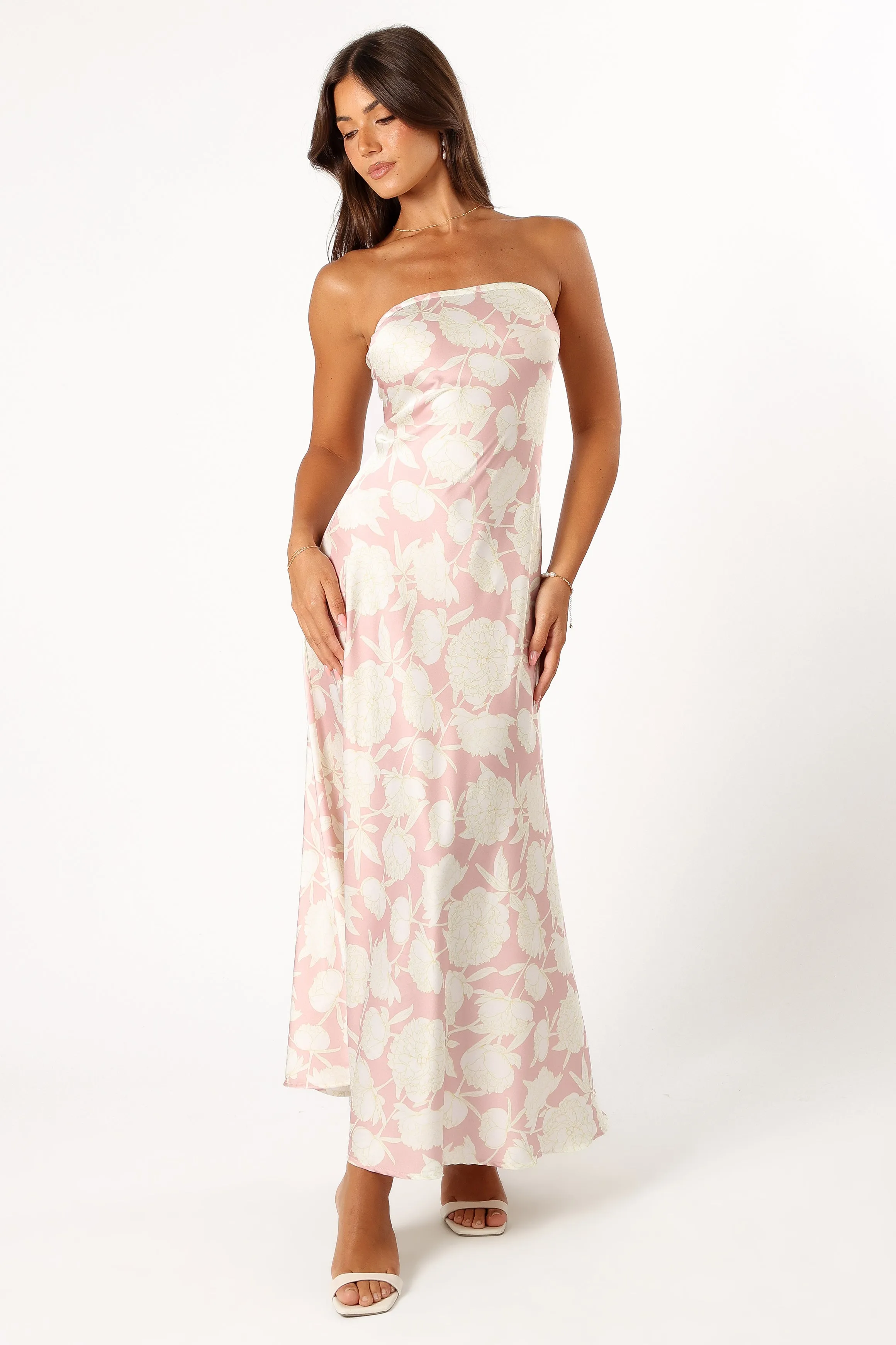 Gemma Strapless Maxi Dress - Pink Floral sold by Petal & Pup product image thumbnail 5